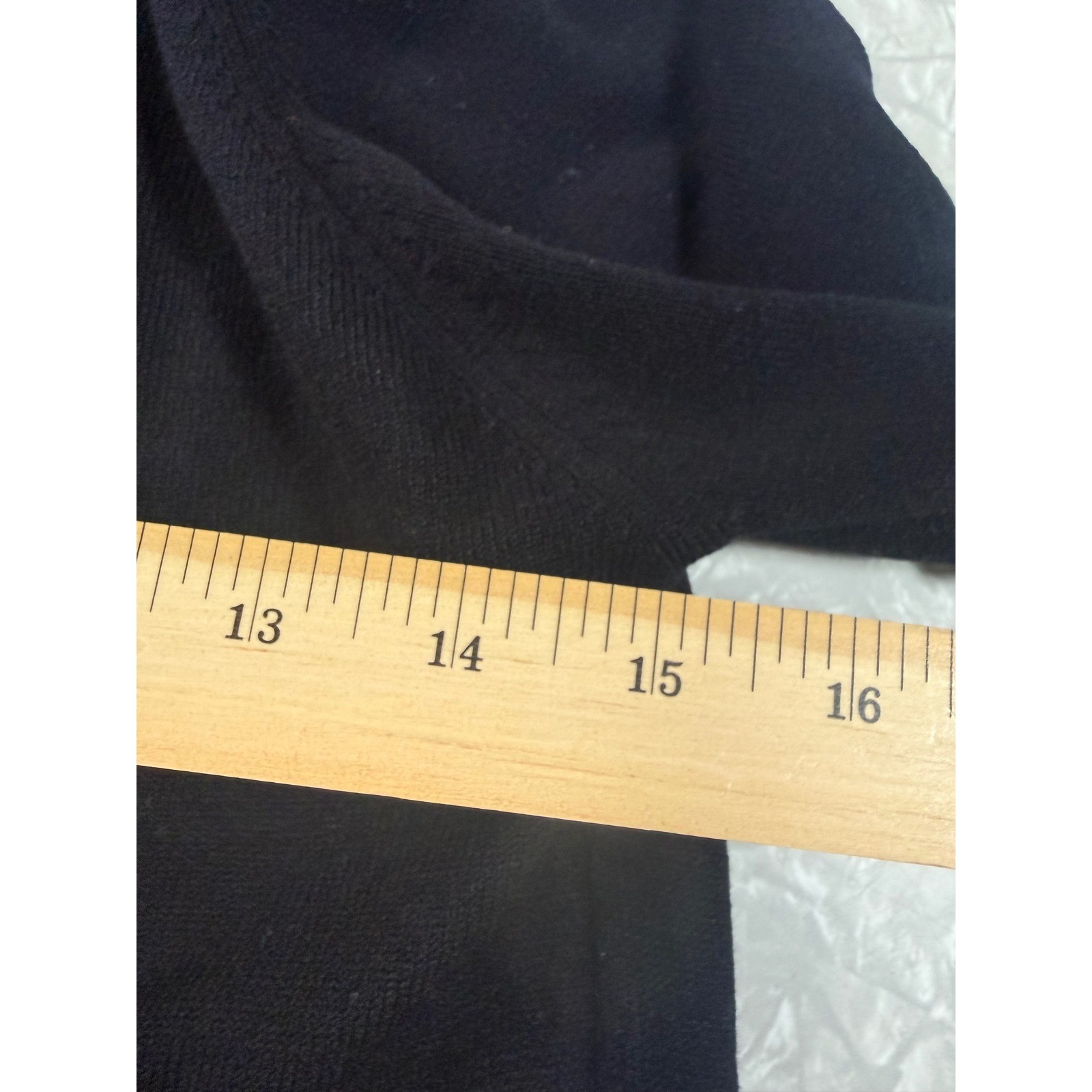 Jayne Taylor Vtg Black Turtleneck Sweater Back Zip Acrylic Hong Kong MOD Goth