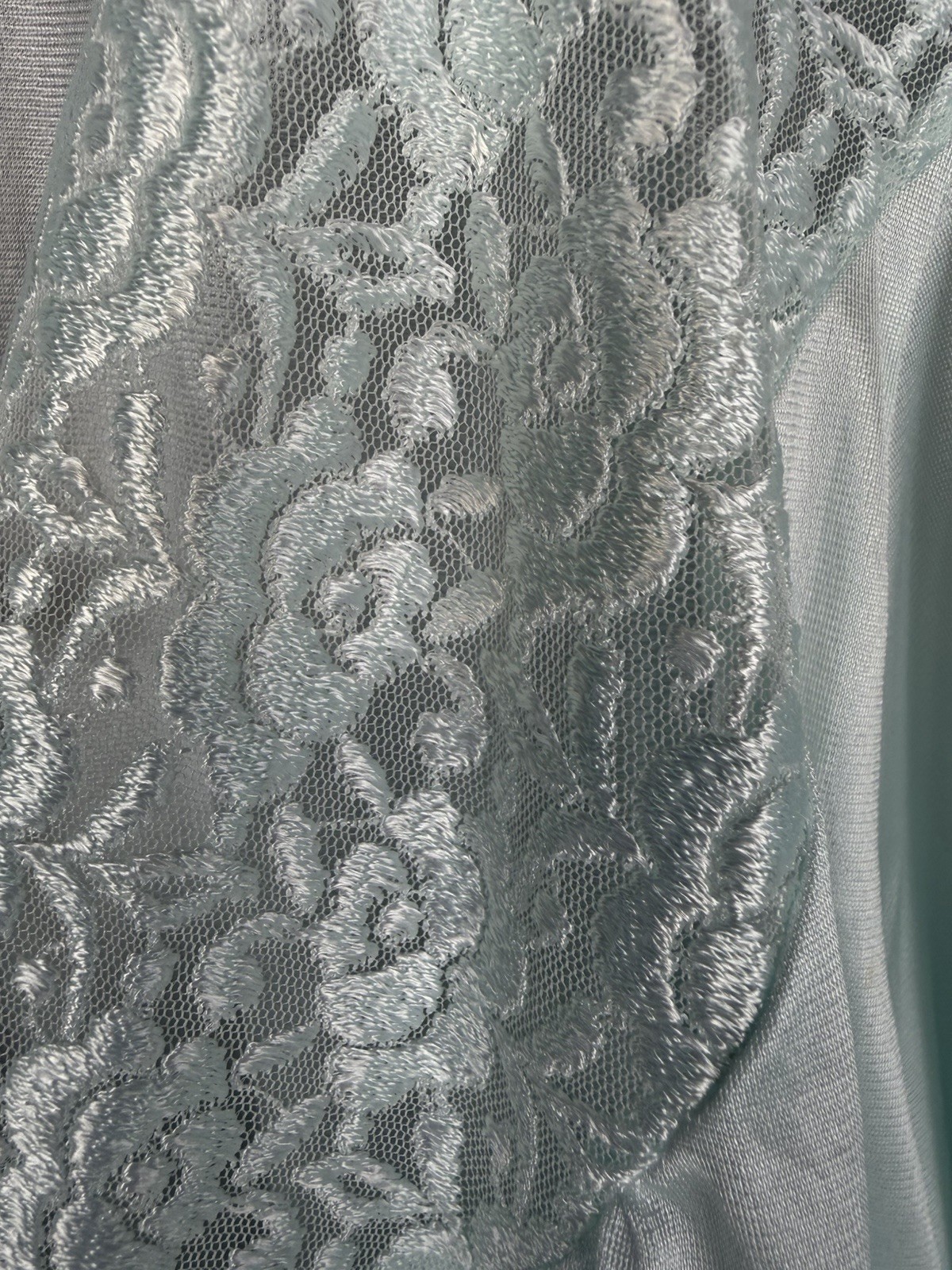 Vanity Fair Vintage NEW No Tags 2pc Mint Green Nightgown & Robe Set Size M
