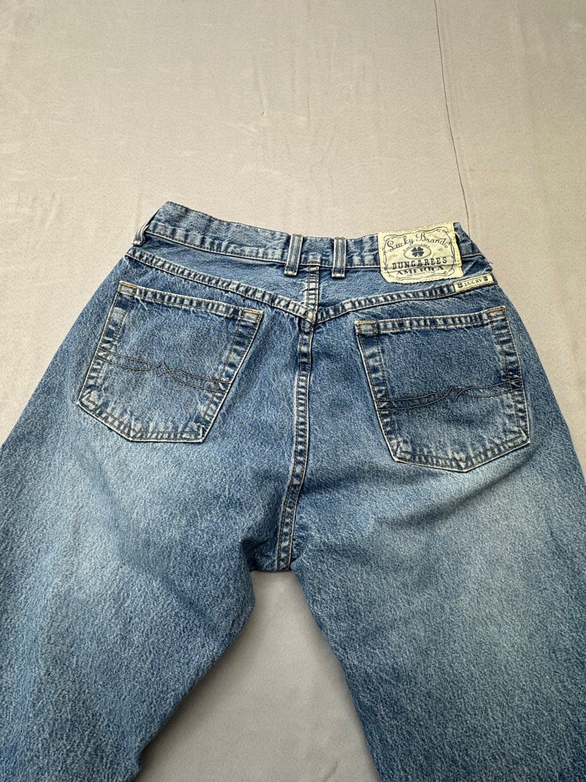 Lucky Brand Jeans Y2K Womens 4/27 Blue Denim Bootcut Flare Regular Fit Vintage