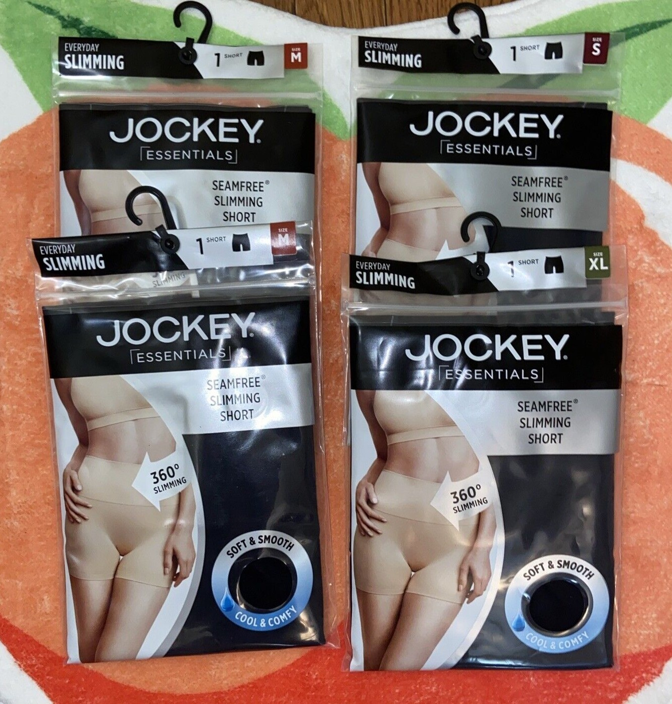 NIP! Black JOCKEY Everyday Slimming HIGH WAIST Boyshort PANTIES ~ S / M / XL