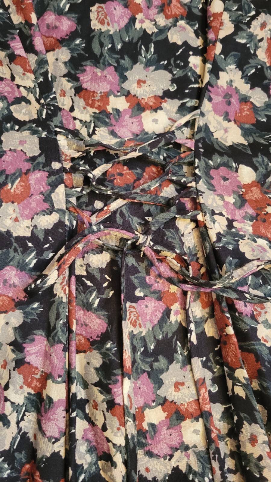 Vtg E.D. Michaels by Melanie Drucker Floral Sz 11-12 A-Line Dress Cottagecore