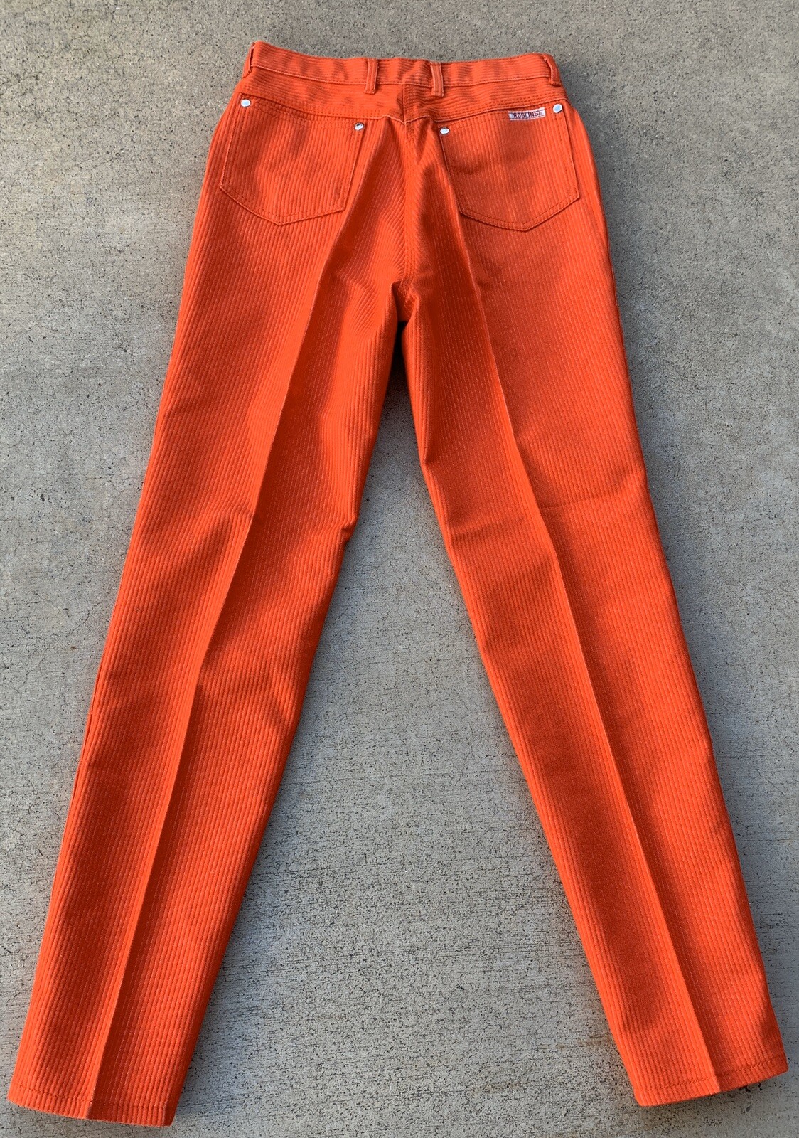 Vintage ROGLINS Stretch Jeans High Waist Tapered Leg Striped 11 26.5 In Waist