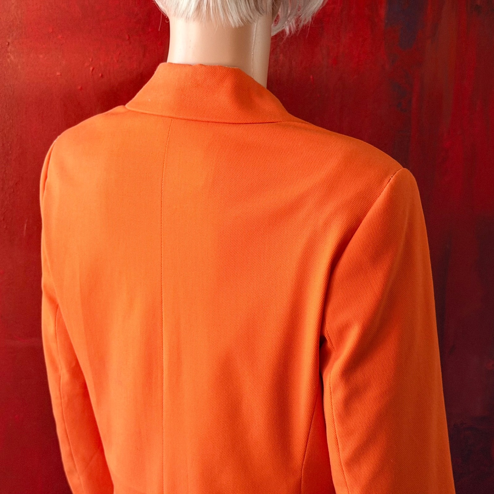 VERSACE JEANS COUTURE orange Blazer 2 button size 42 made in Italy from S/S 1996
