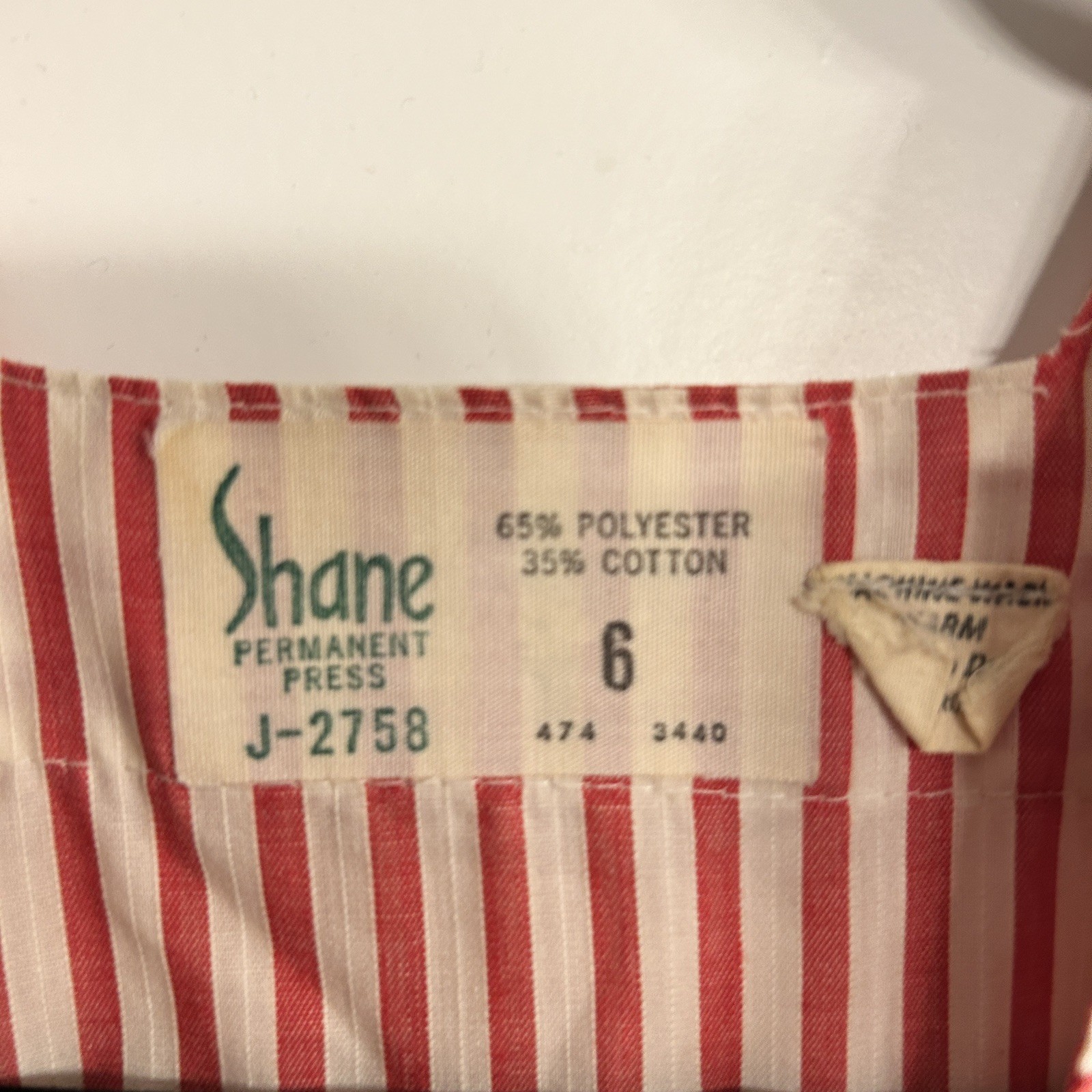 Vintage Candy Striper Uniform Apron Dress Size 6 X-Small Nurse USA FREE SHIPPING