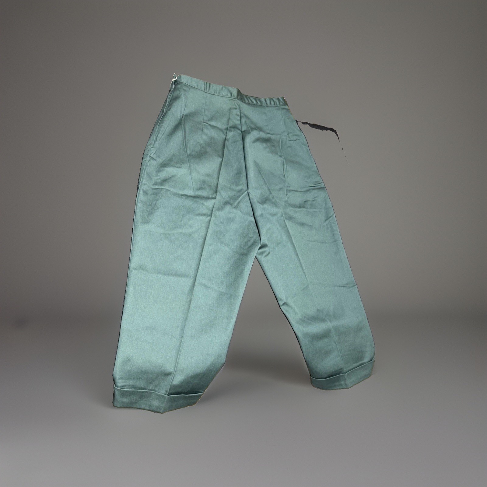 Vtg 60s Jeanie Blue Bell Cotton Pedal Pushers High Waist Capris