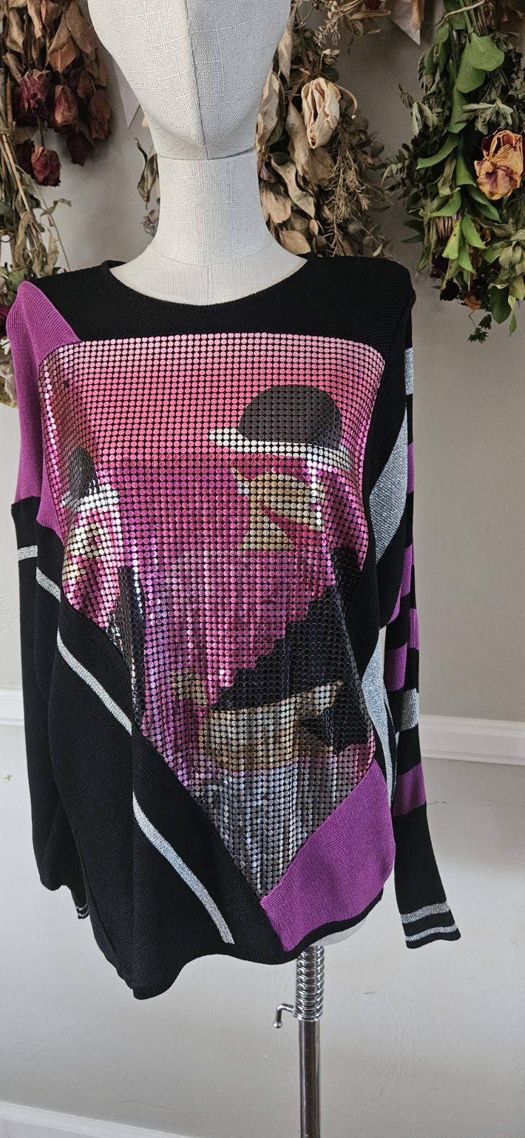 Vintage German Graphic Designed Blouse