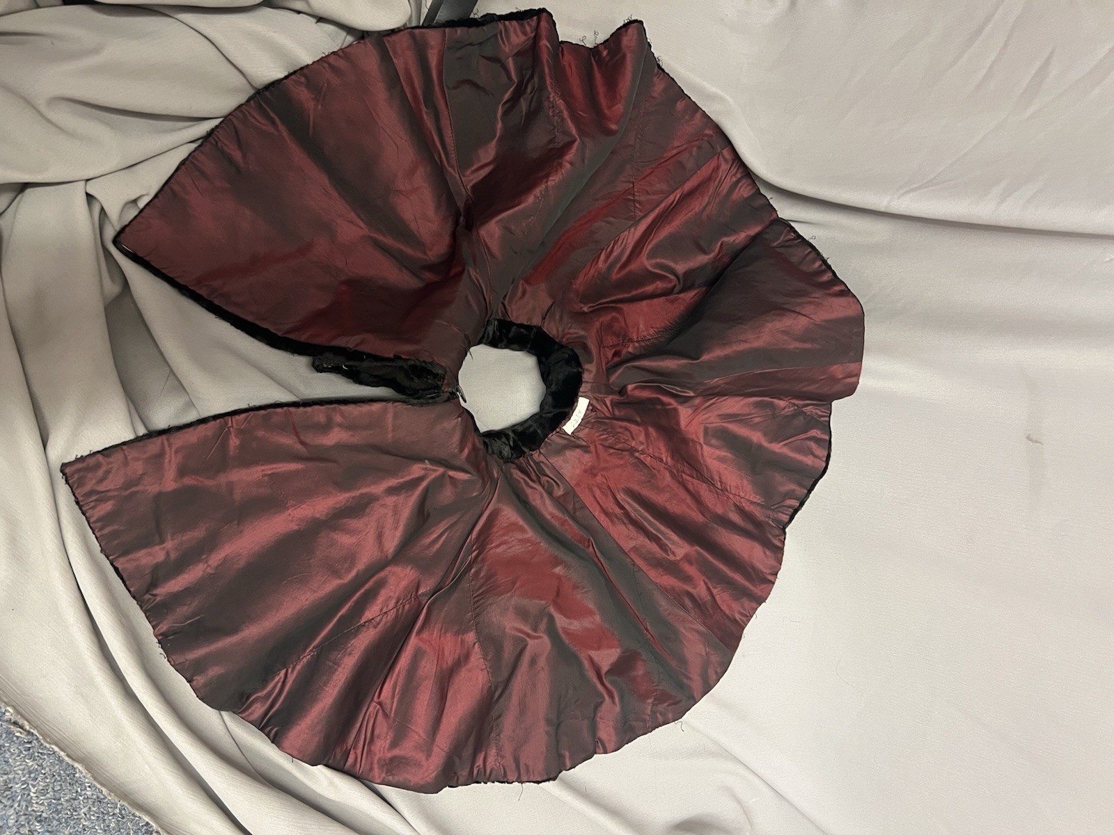 Elegant 1890’s Black Plush Velvet Caplet