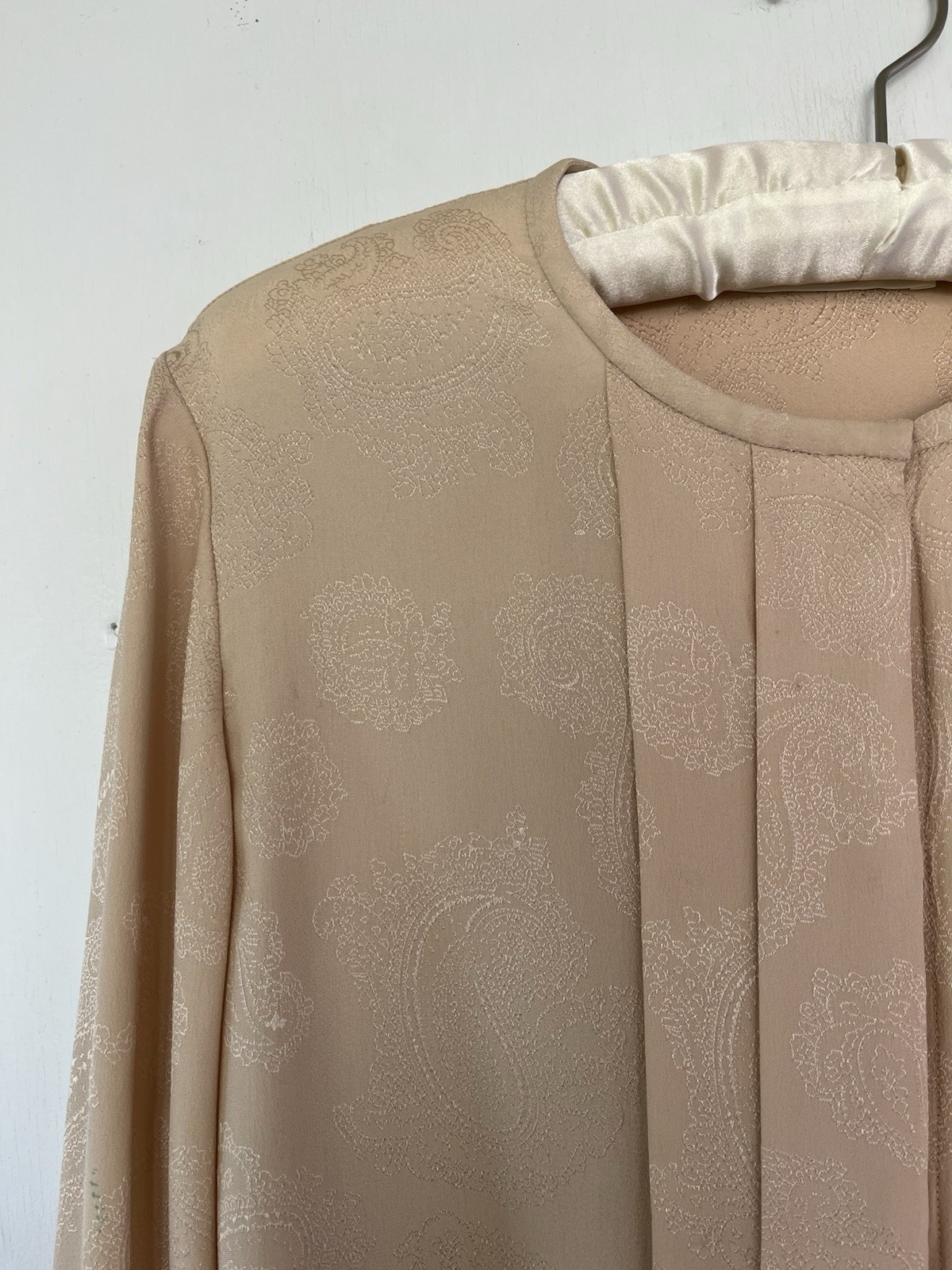 Chloe 2011 Hannah MacGibbon Silk Vintage Blouse Size 38