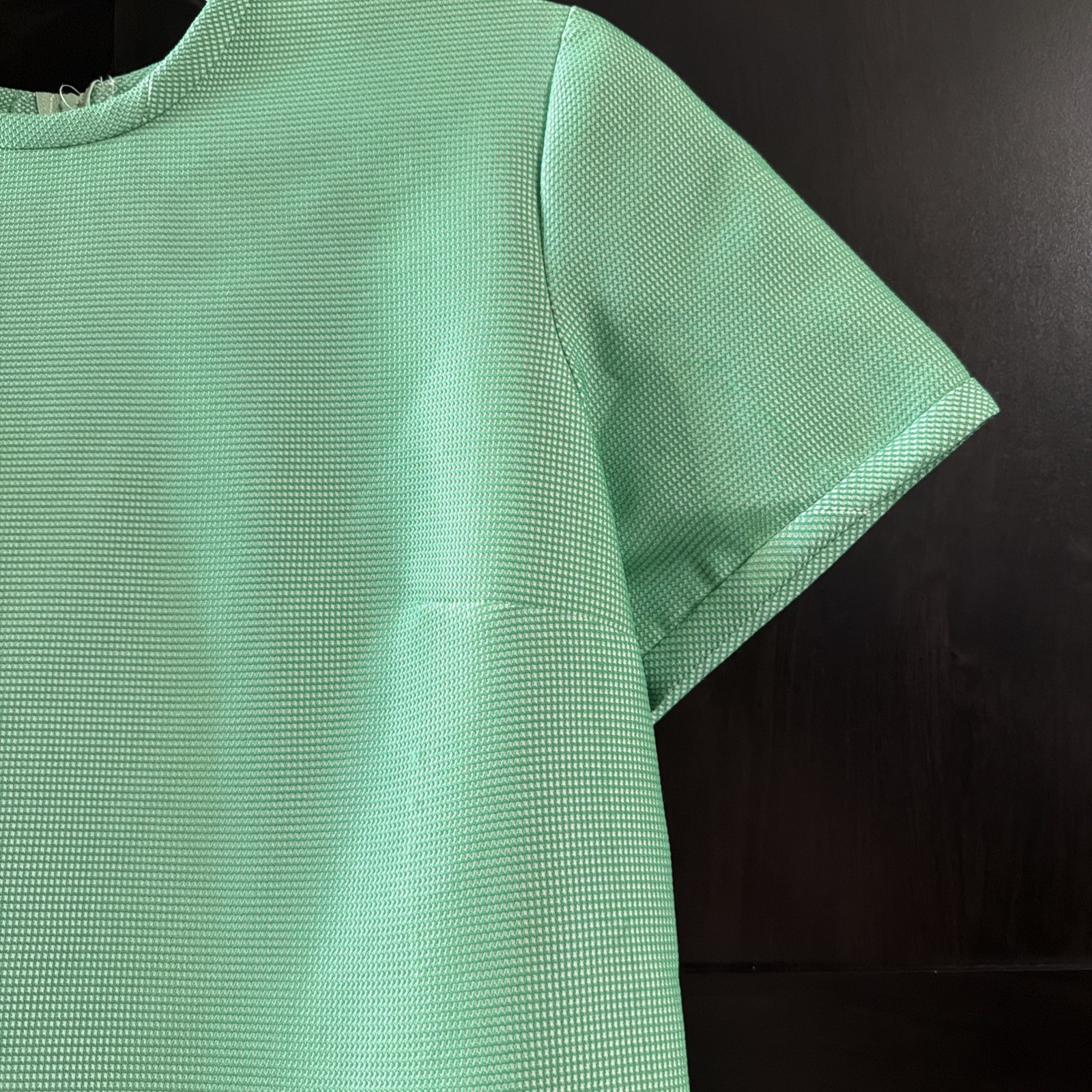 Vintage 1960’s Handmade Top Blouse With Zippered Back Size XS/S