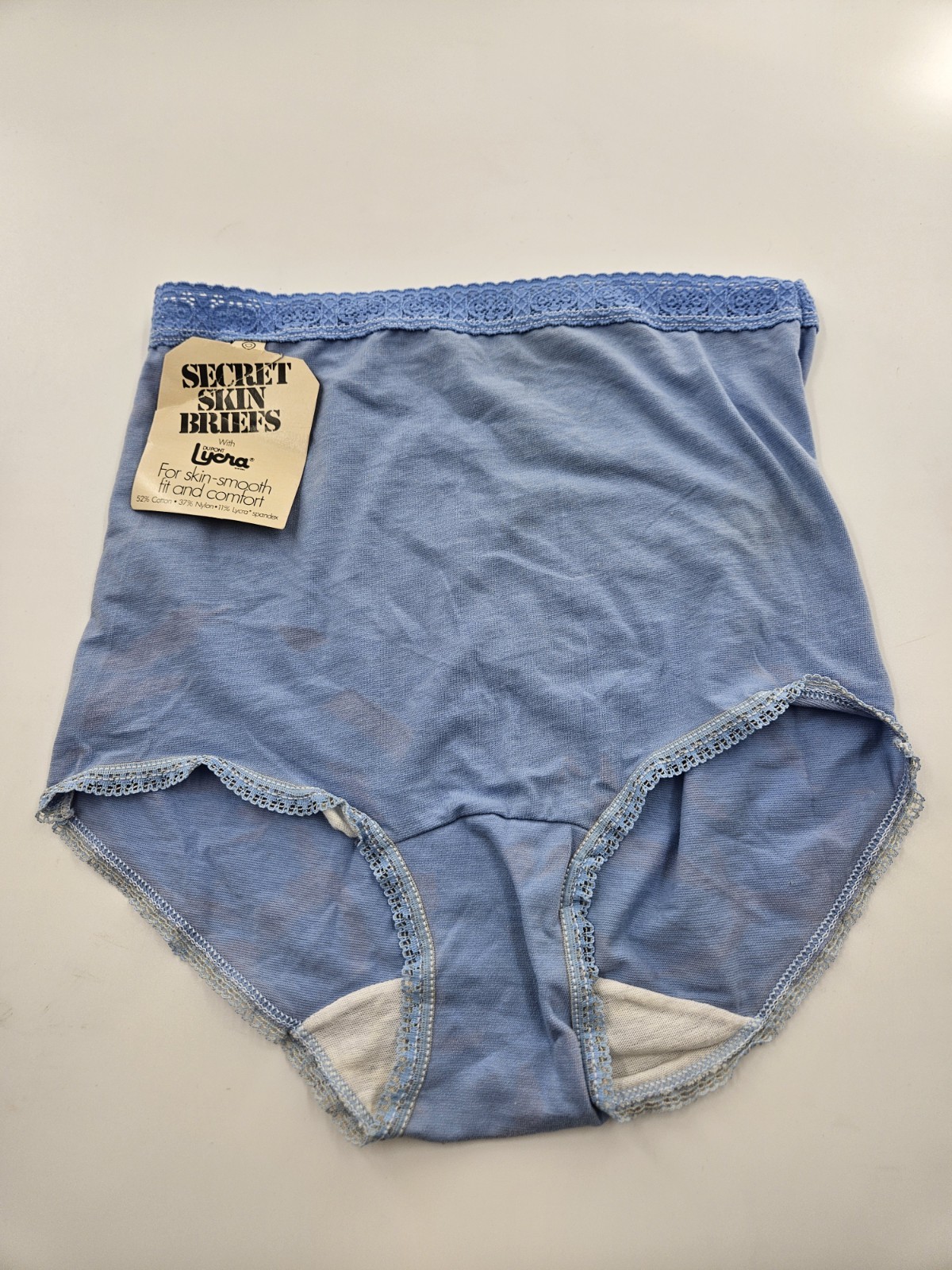 Vintage New! Women&rsquo;s OSFM Blue Secret Skin Briefs with Dupont Lycra Made In USA