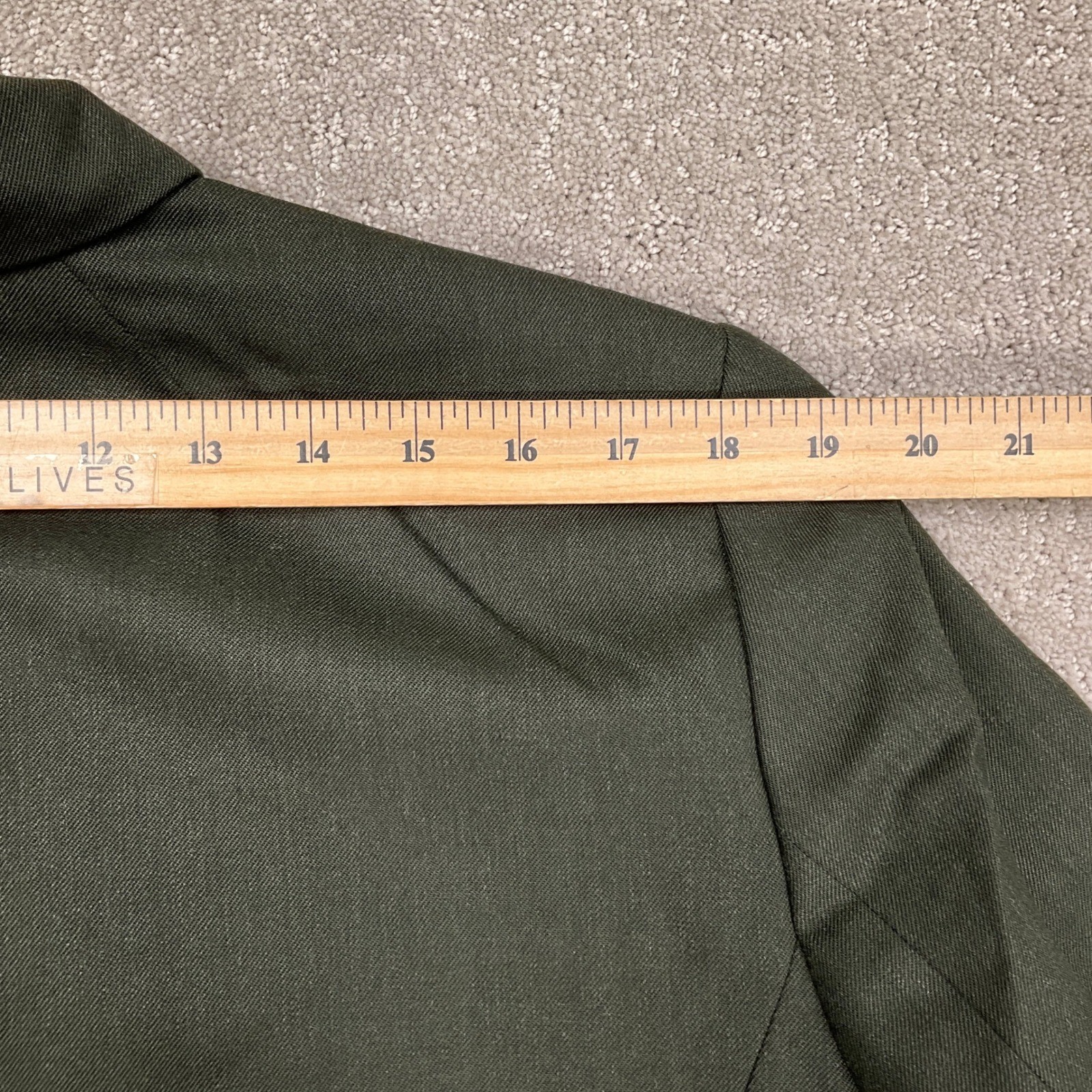 Pendleton Pantsuit Womens 18W Green Corporate Minimalist Preppy Wool USA VTG