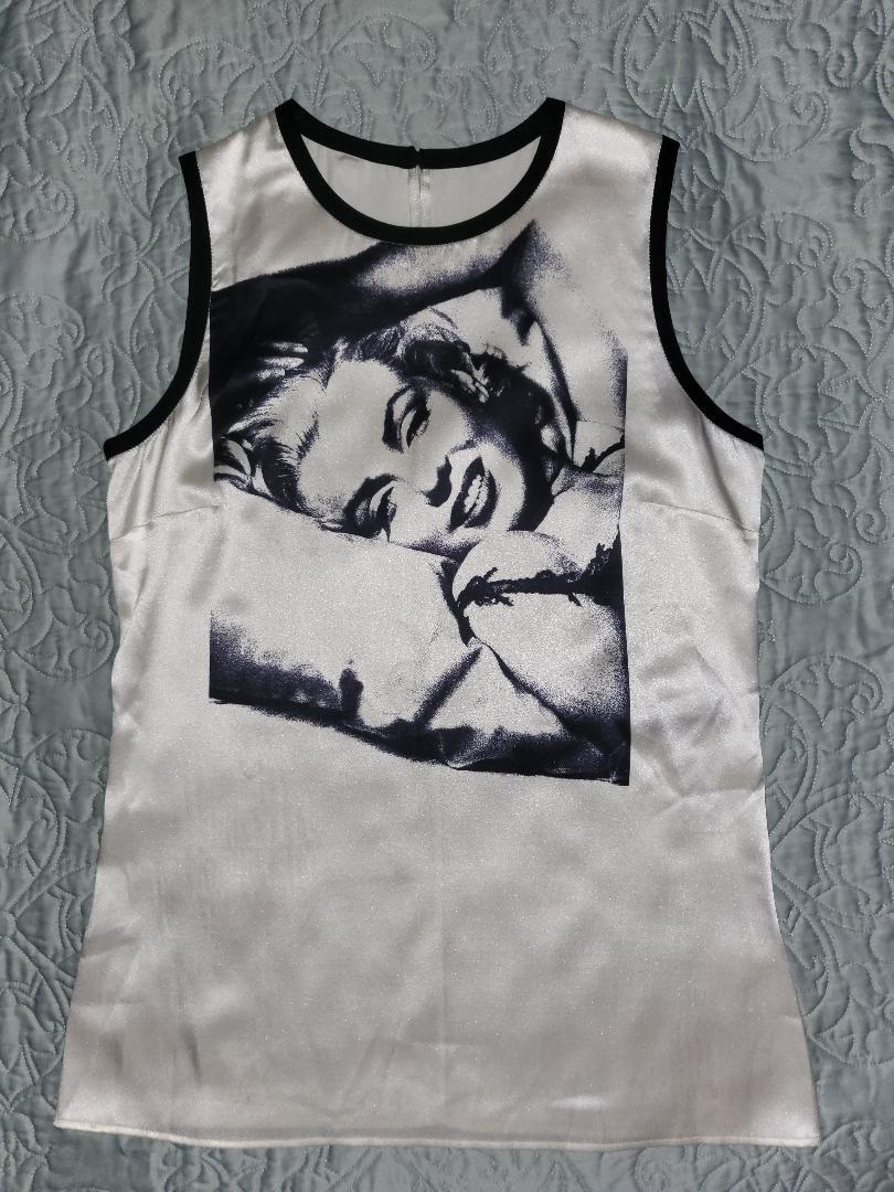 Vintage Womens Dolce & Gabbana Silk T-Shirt from Marilyn Collection 2009