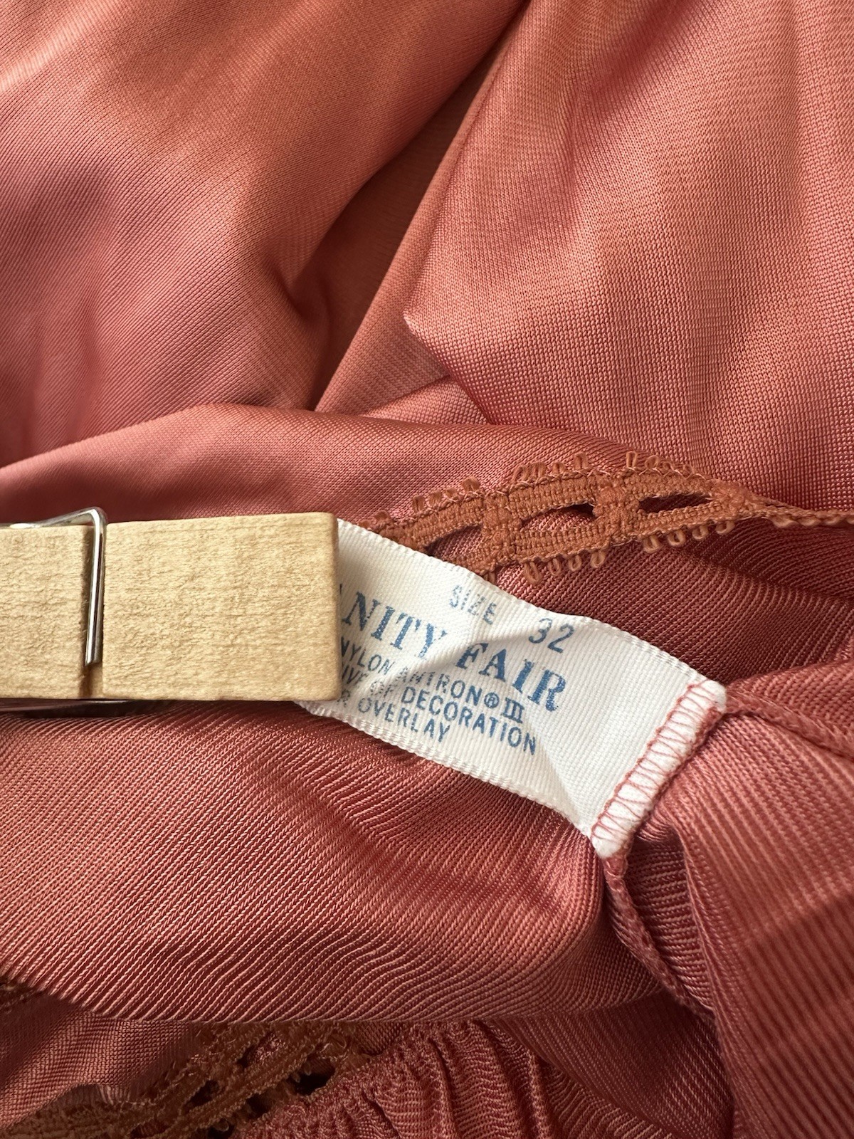 B4 Vintage Vanity Fair Pink Nightgown Nylon Size 32 Small – See Description