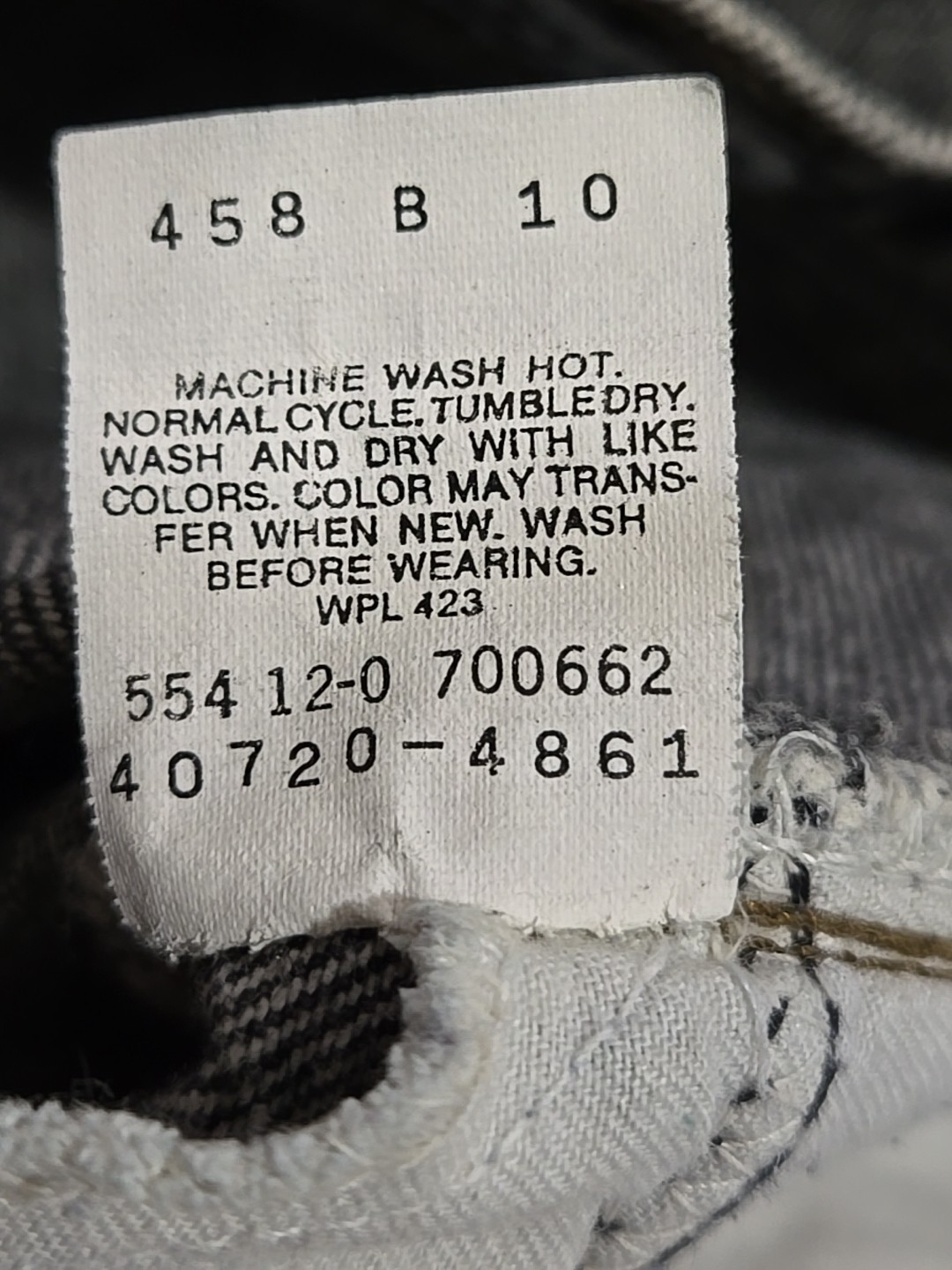 Vtg. Levi&rsquo;s Silver Tab Jeans Student W27xL28 Gray Acid Stone Wash Pleat Front