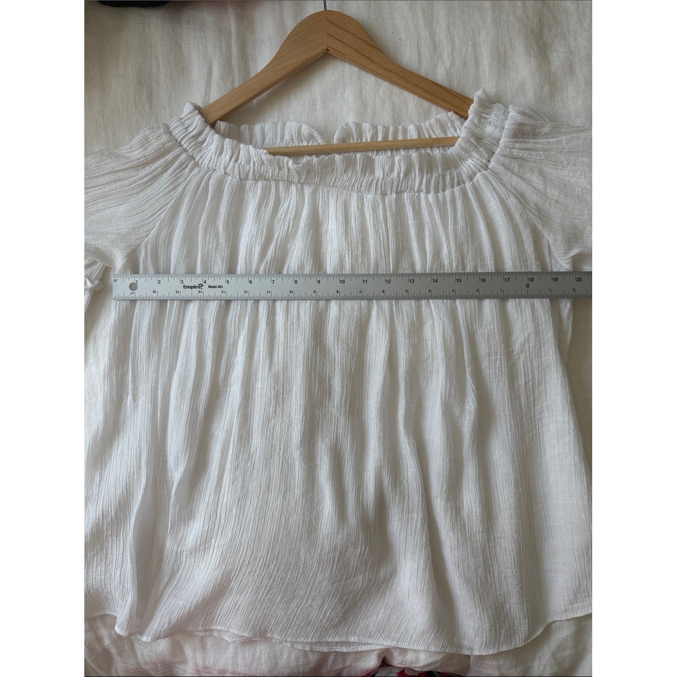 Boho Off-the-Shoulder White Peasant Blouse | Bell Sleeve | Romantic Cottagecore