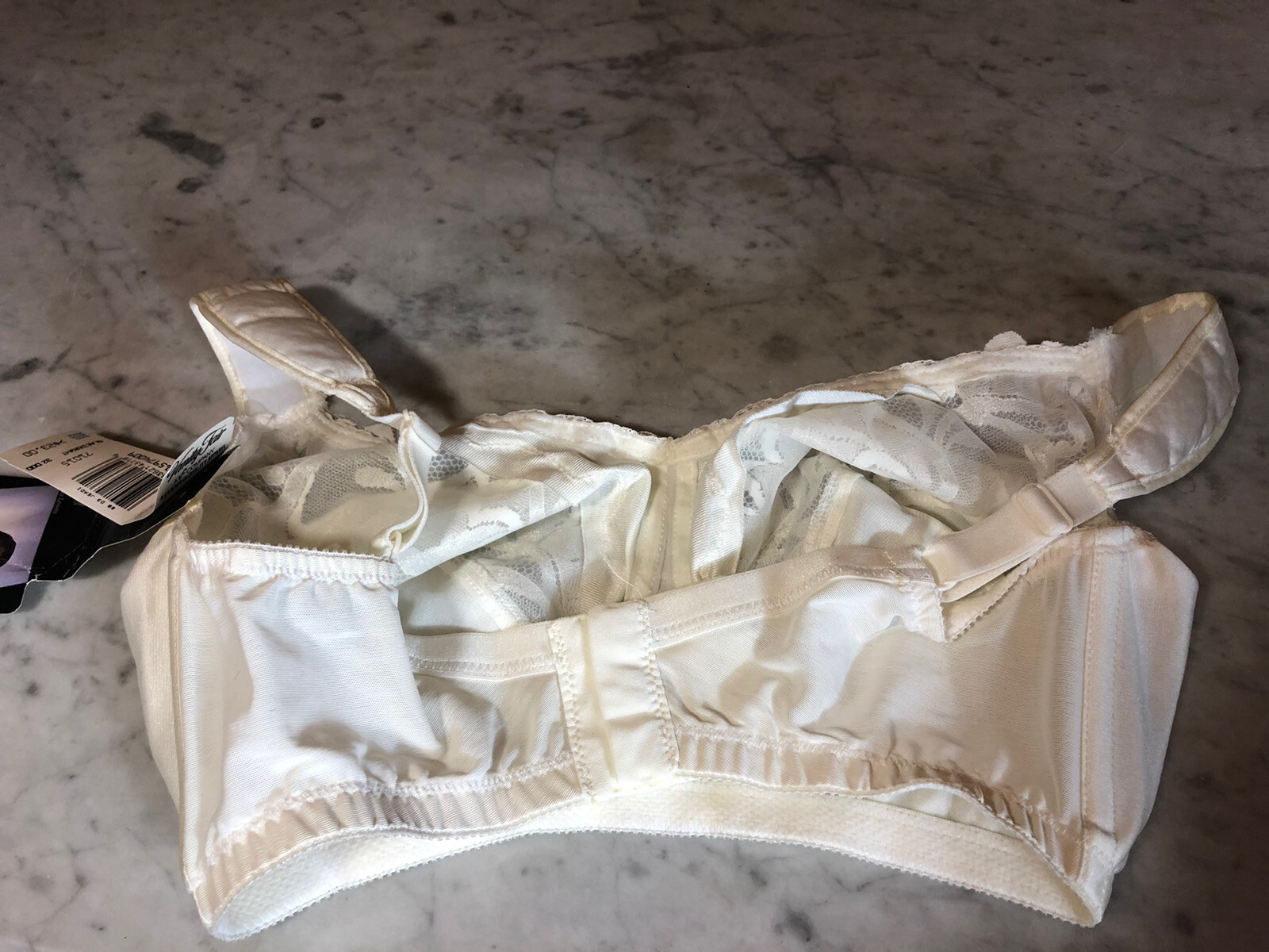 VTG Vanity Fair Bra 32DDD Ivory Full Figure Soft Cup NWT 71015