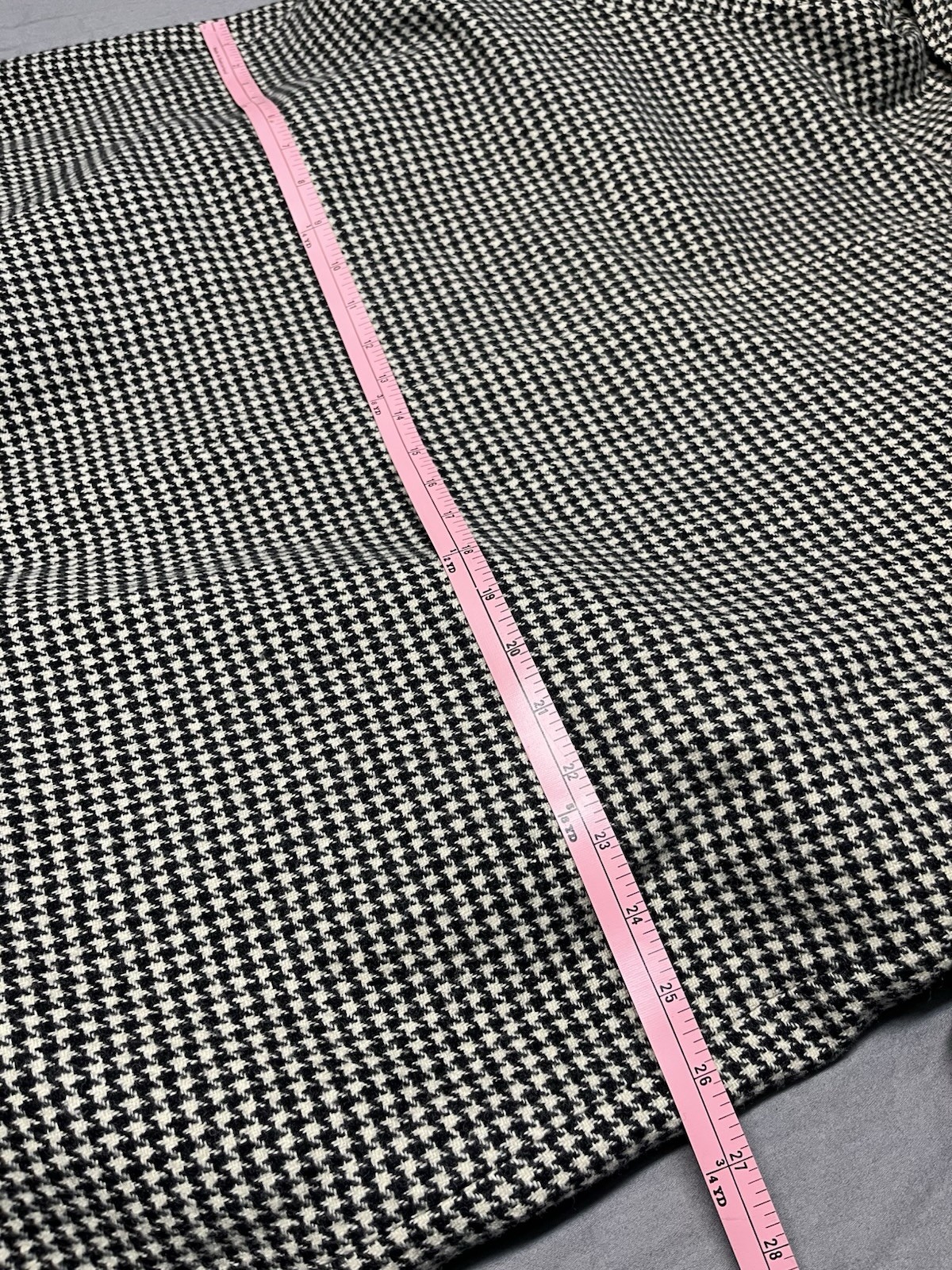 Vintage Portrait Wool Open Front Coat Women’s Houndstooth USA Made *No Size Tag*
