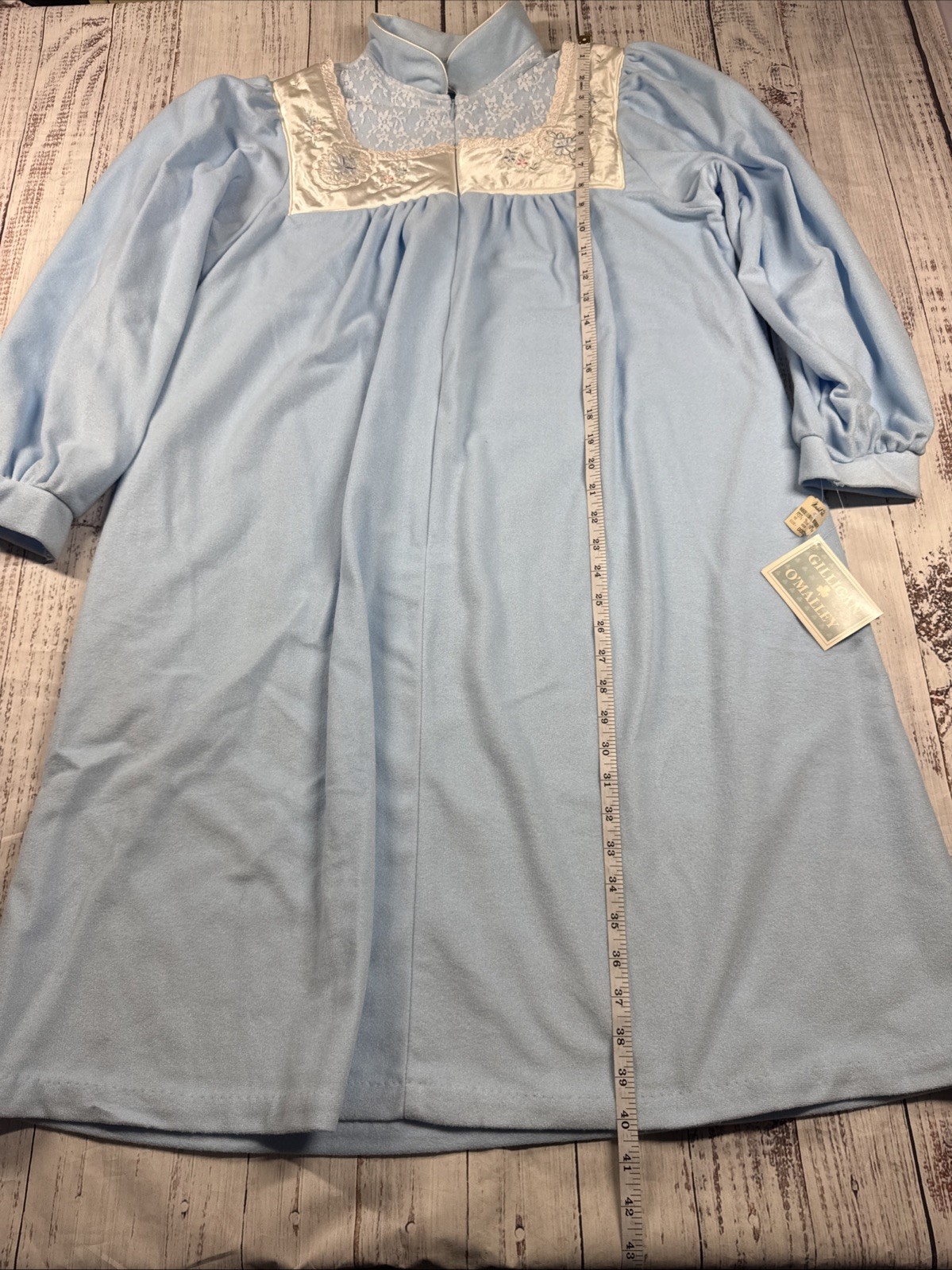 VNTGE NWT GILLIGAN O&rsquo;MALLEY MODEST ROBE HOUSECOAT FLEECE SIZE S COTTAGECORE