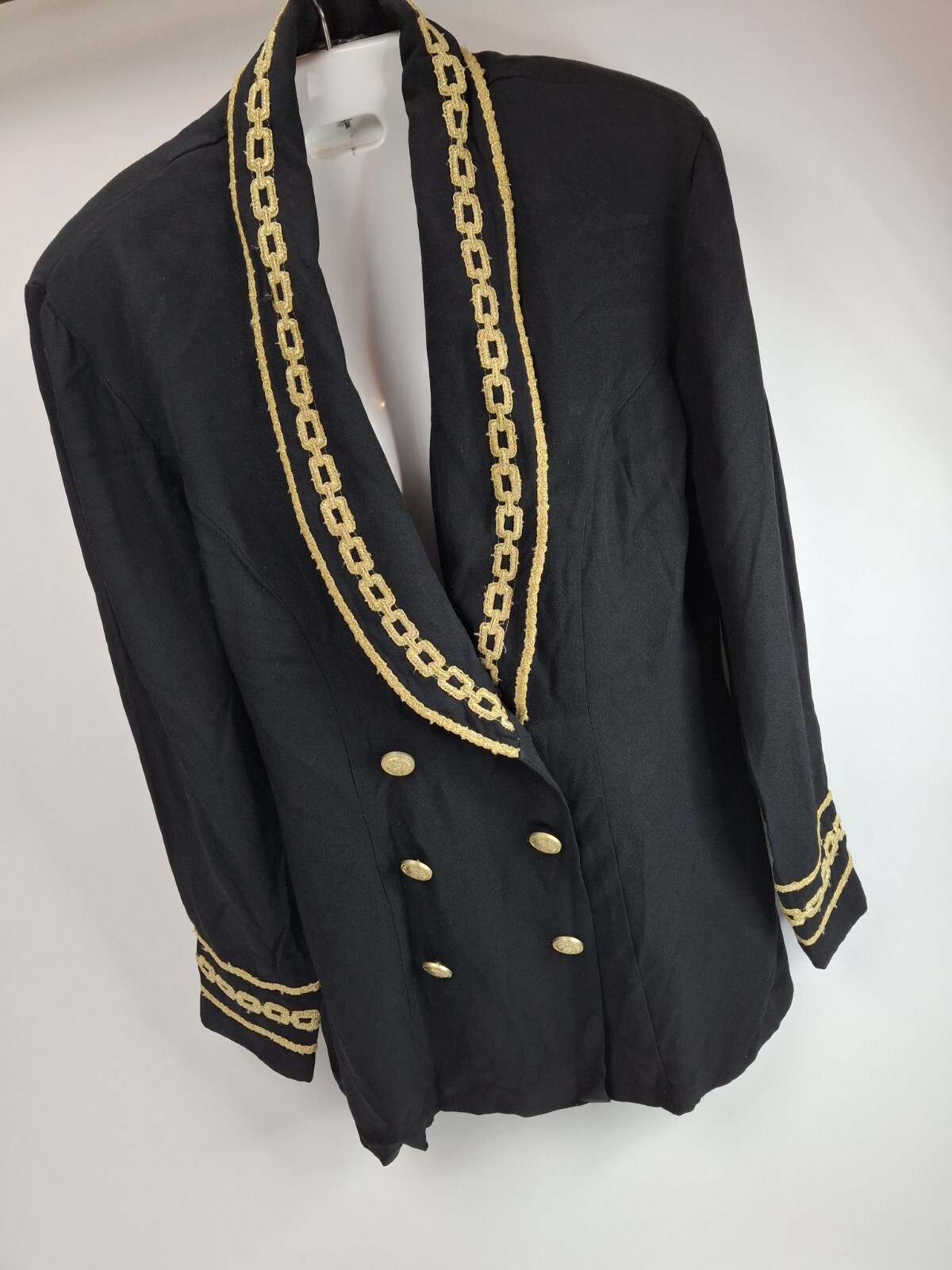 Blazer Jacket Retro Nautical Scarlett Vtg 80&rsquo;s Embroidered 9/10 Crest buttons