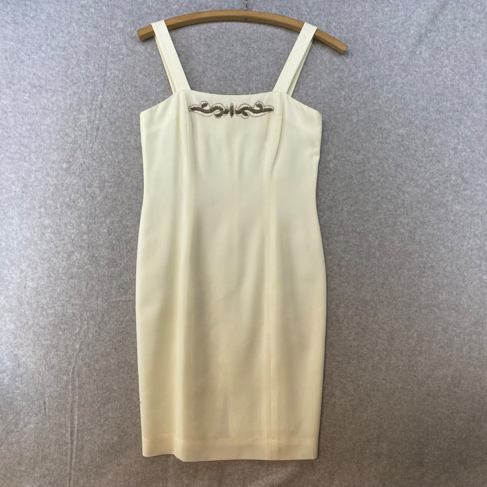 Vintage Warren Petites Size 4 • Beaded Dress With Jacket • Cream • Bridal