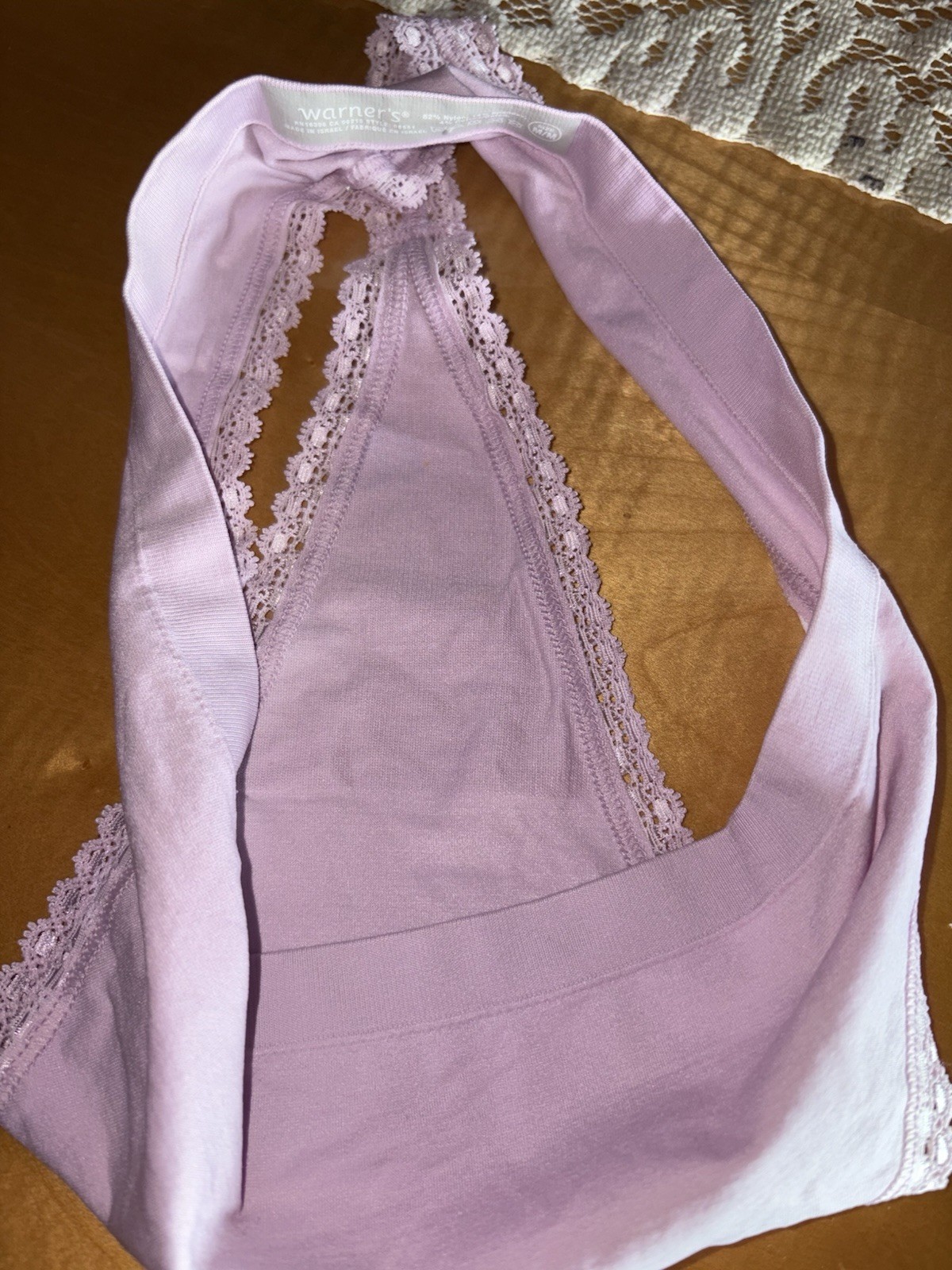 Warner’s Warner Y2K Brief Thong String Lilac Nylon 6 M Panty Bikini Underwear