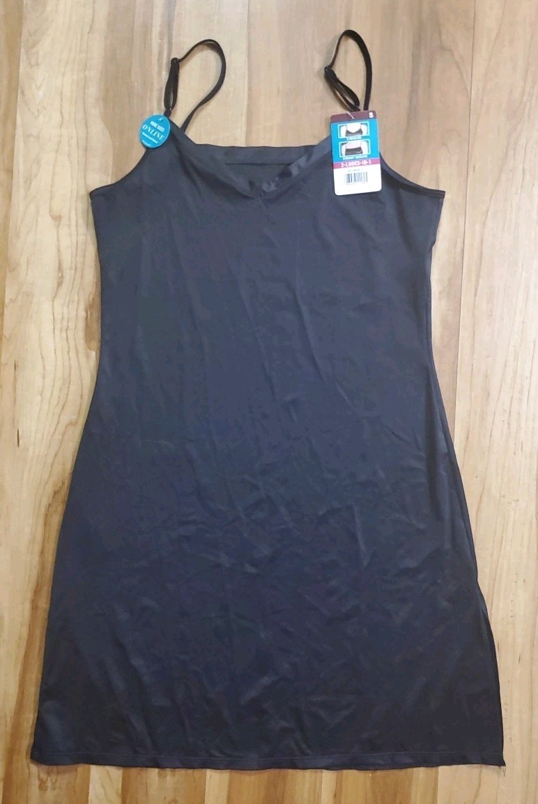 Vanity Fair Slip Dress 2 Looks In 1 Black Size Small Style 10186