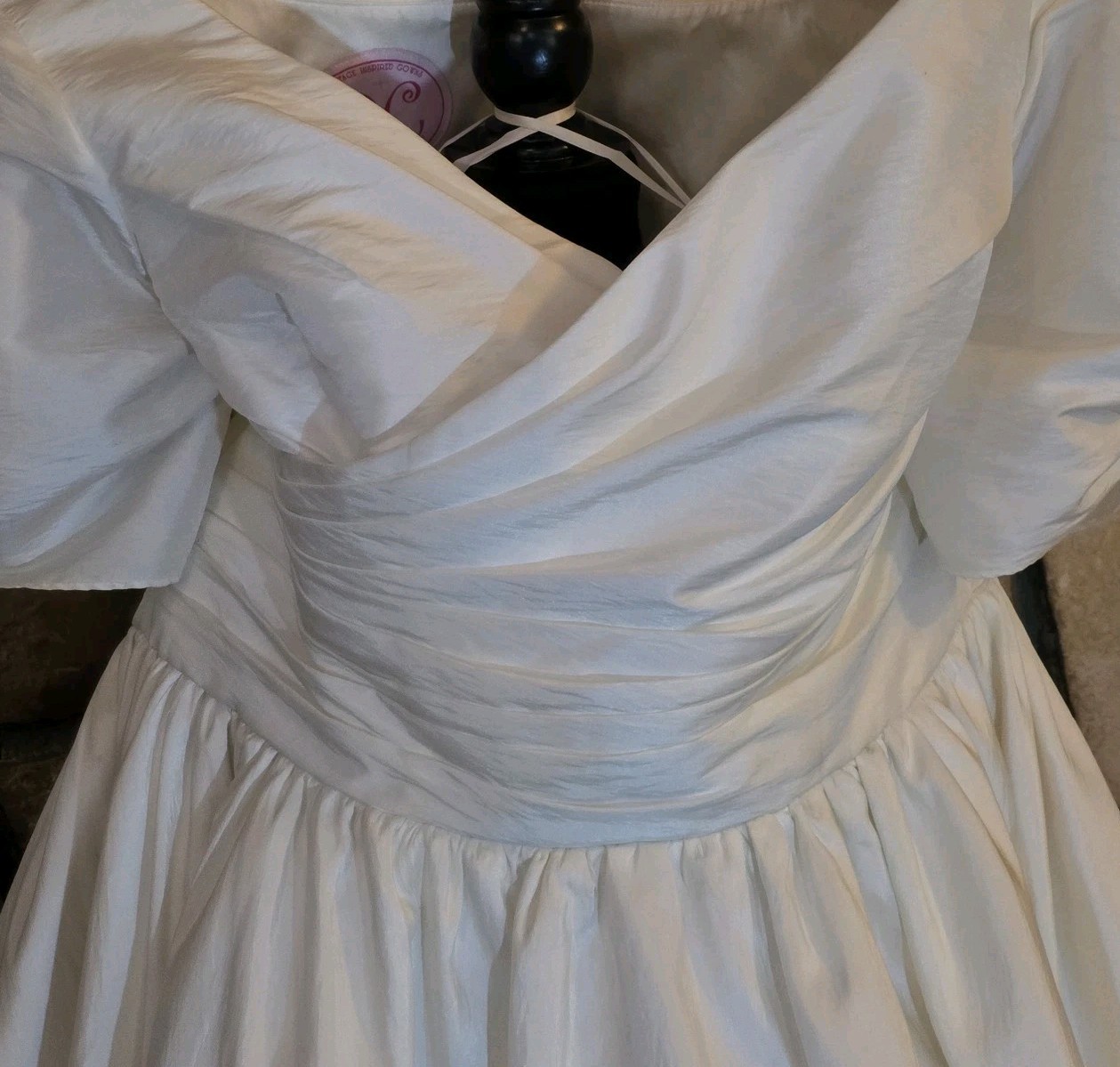 Dolly Couture Retro Full Skirted Wedding Gown Dress Bridal Vtg Inspired