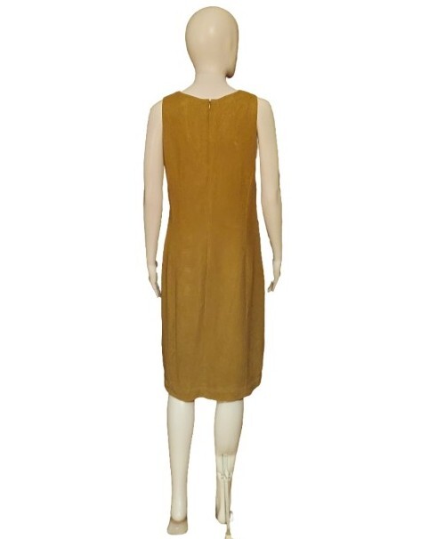 Vintage Emanuel Ungaro Sleeveless Burlap Sheath Dress Size 10