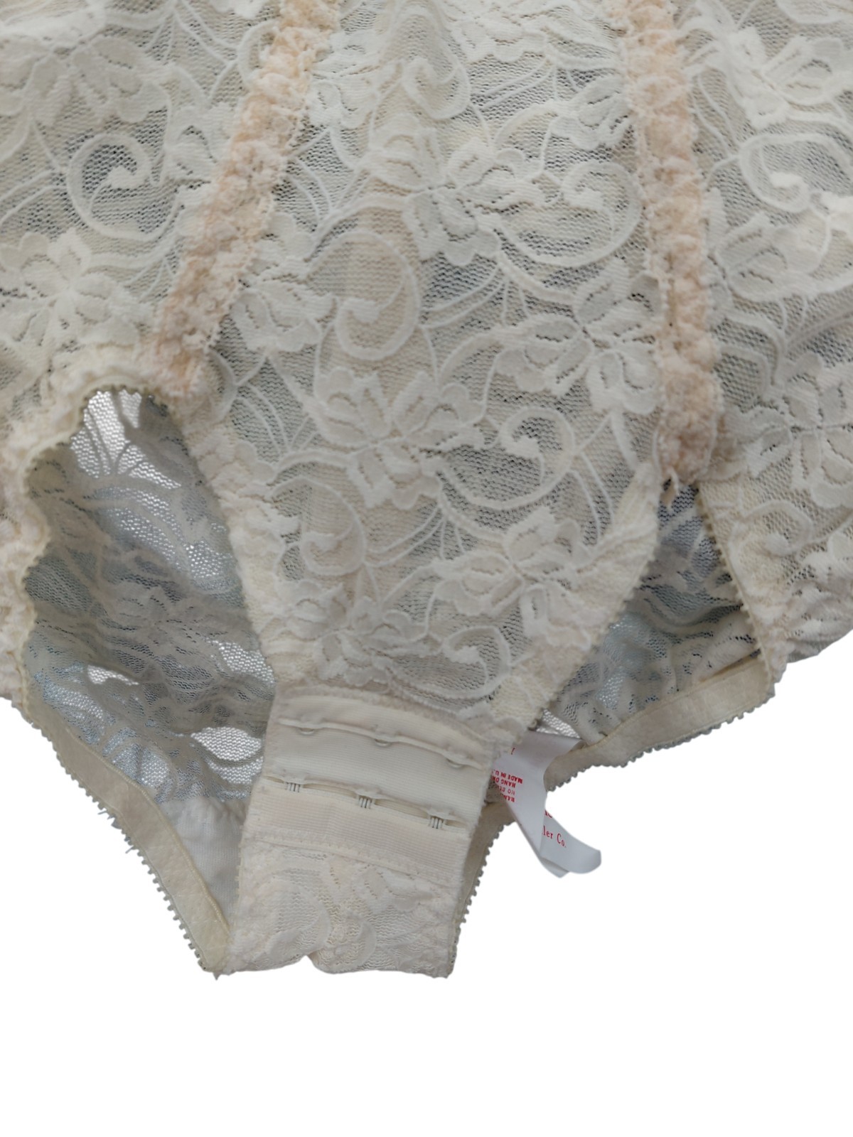 Vintage Backless Laced Body Brief Size 32C
