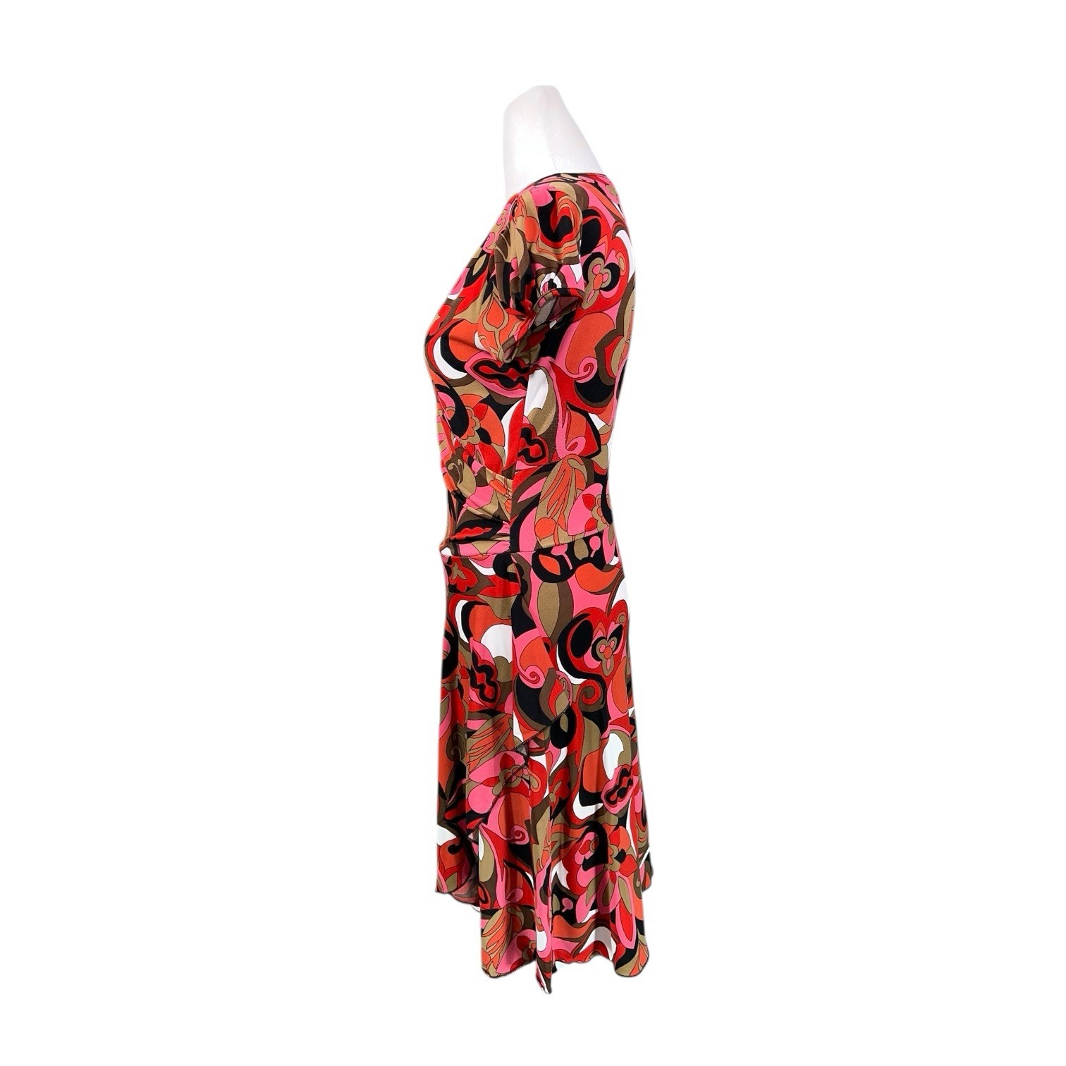 VINTAGE 1990s Y2K RUFFLE WHIMSICAL FLORAL DRESS WITCH FOREST FAIRY ETHEREAL CLUB