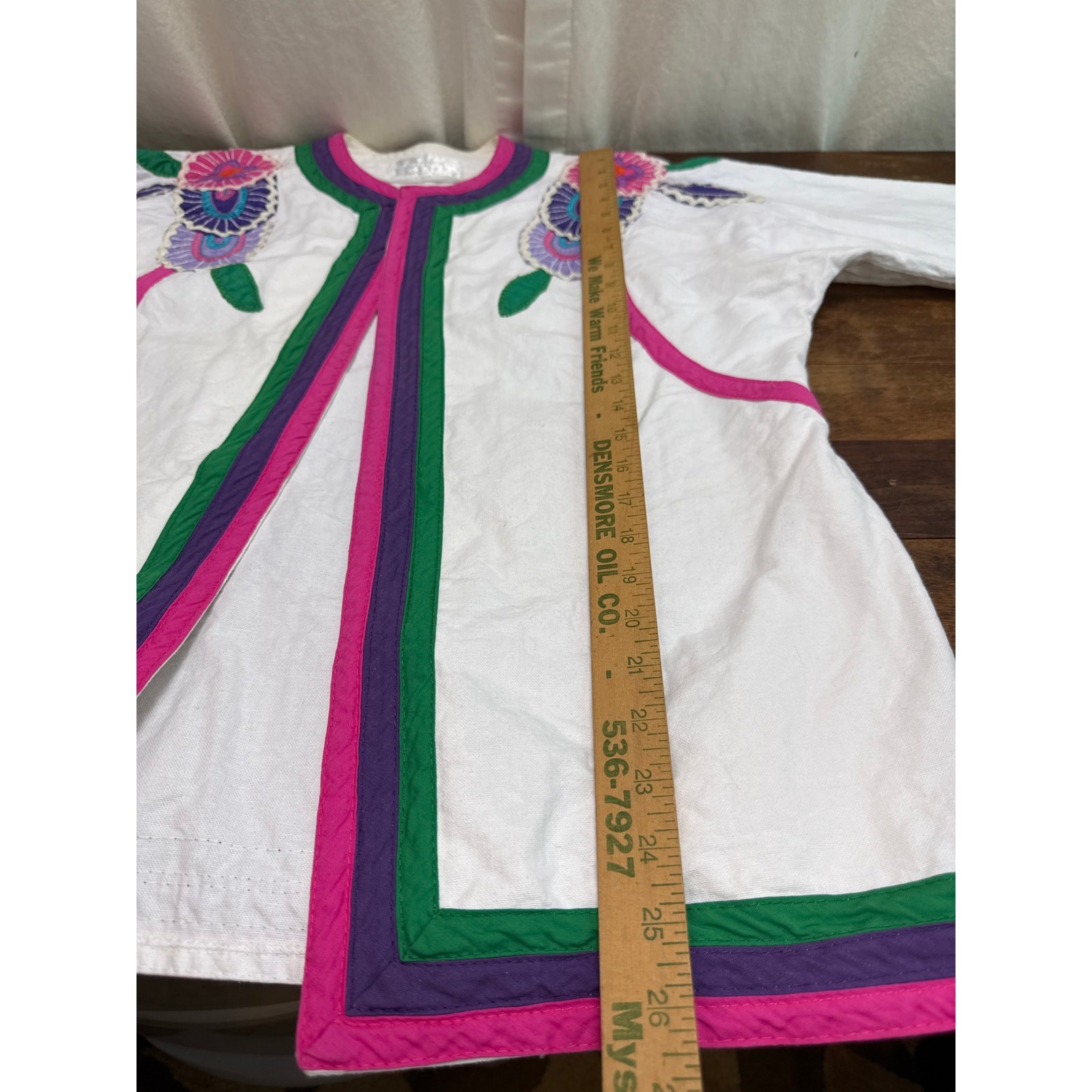 Diseños Delfis Telas Tlaquepaque Jalisco Vintage Mexico Embroidered Top Small