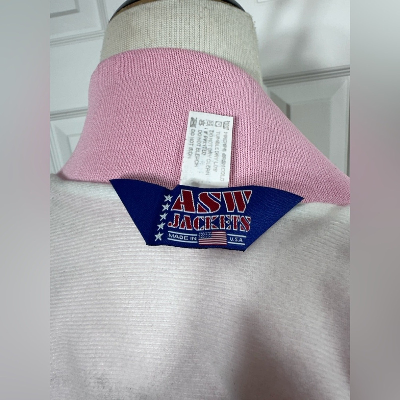 Hot August Nights Satin Bomber Jacket Pink 25th Anniversary size medium