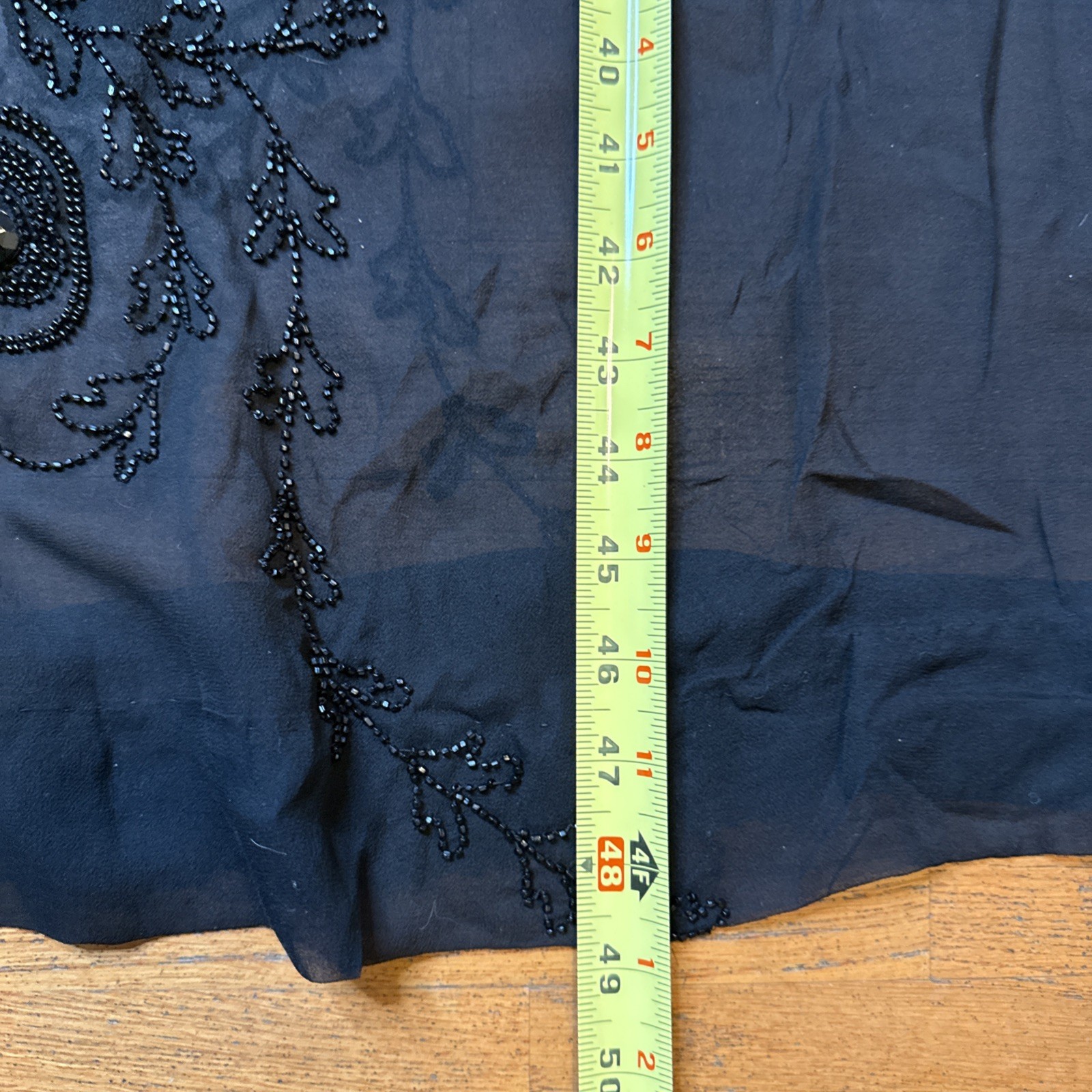 Antique 1920s Beaded Silk Chiffon Flapper Dress – Authentic Art Deco Tabard