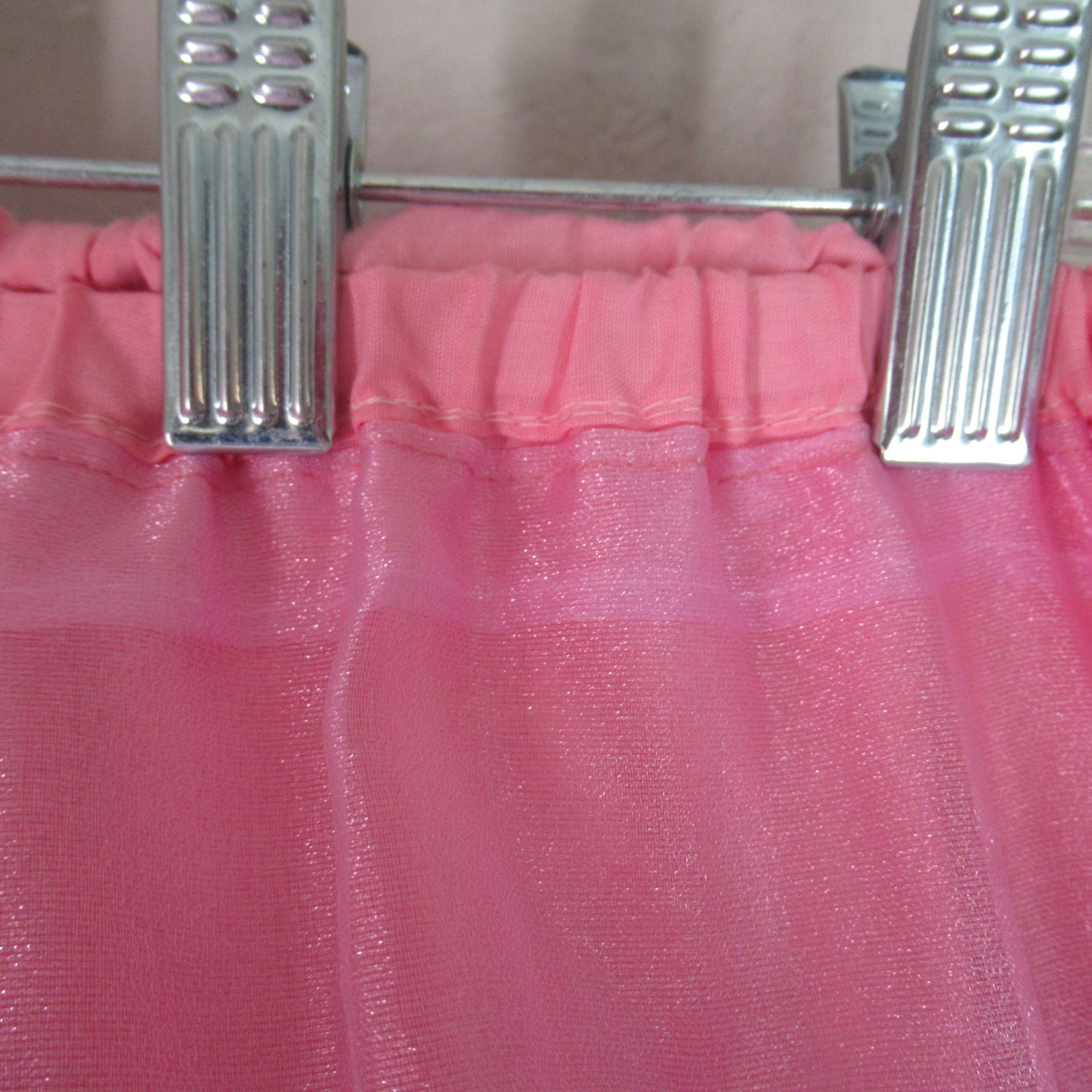 Square Apparel Petticoat Square Dance M Ruffles 3 Tone Metal Pink 3 Tier 2 Layer