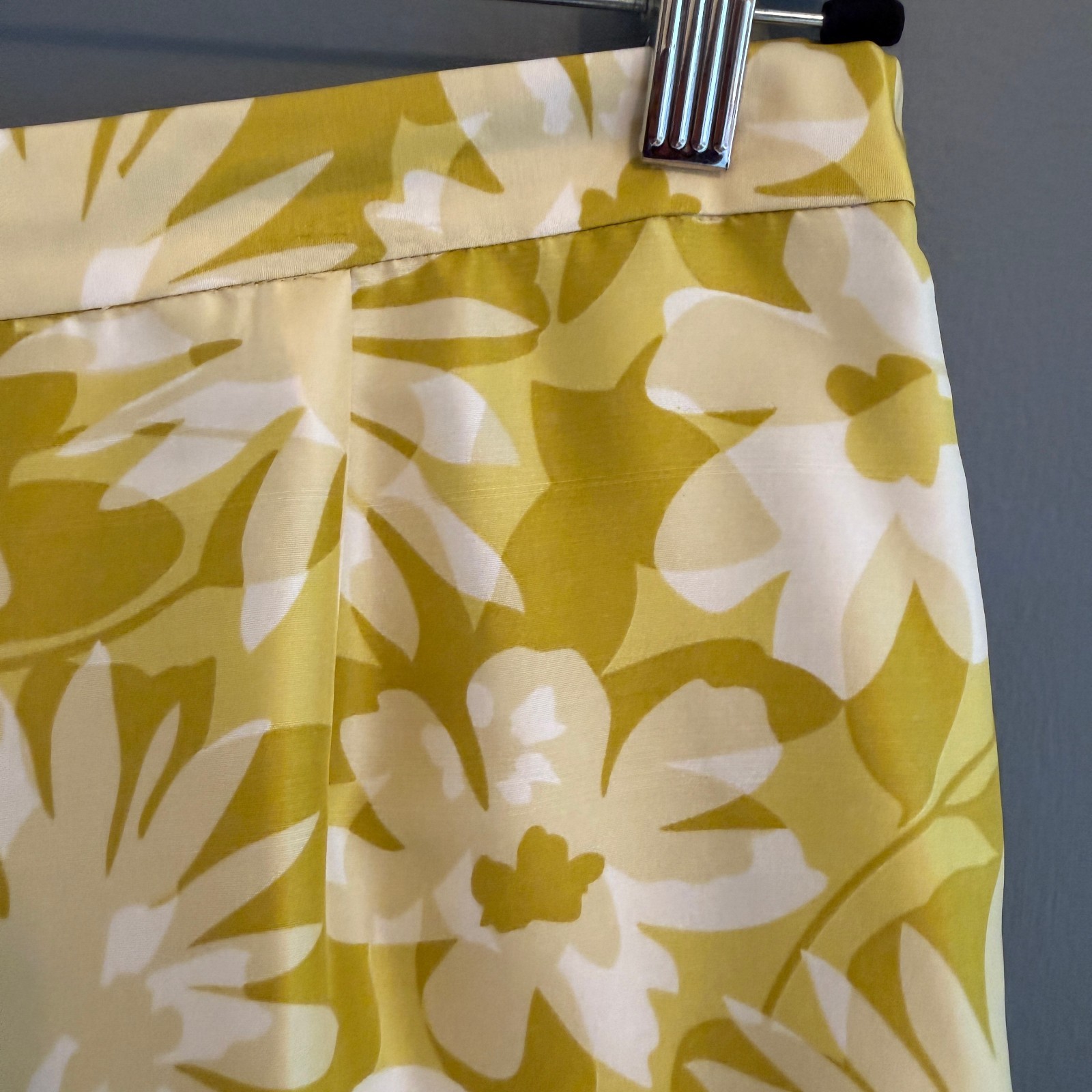 Vtg Robbie Bee Silk Sleeveless Solid Lime Blouse & Floral Pant Both SIZE 16
