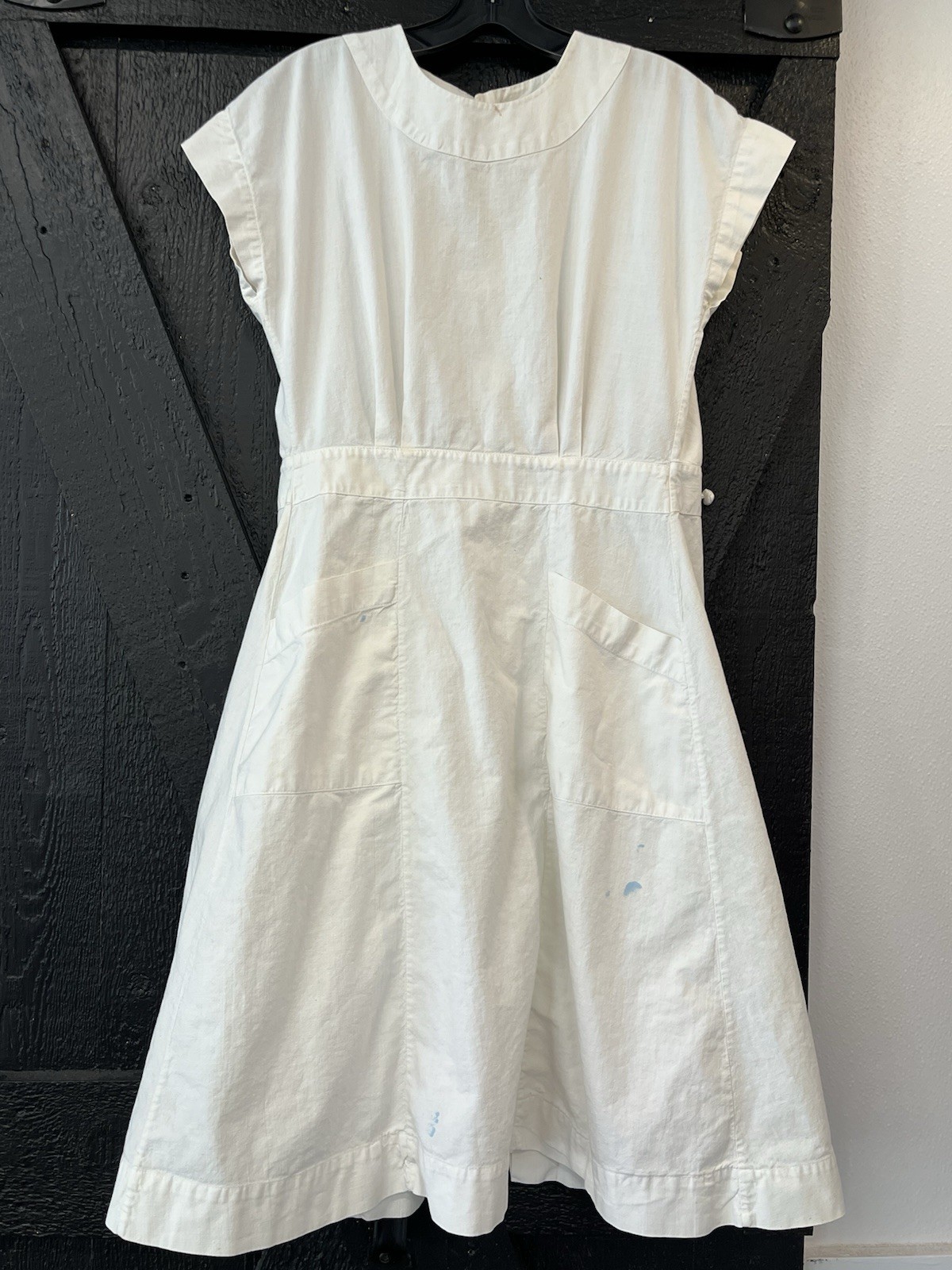Vintage 1950s Whitehouse Sanforized Medical Uniform Hospital Nurse Dress 32