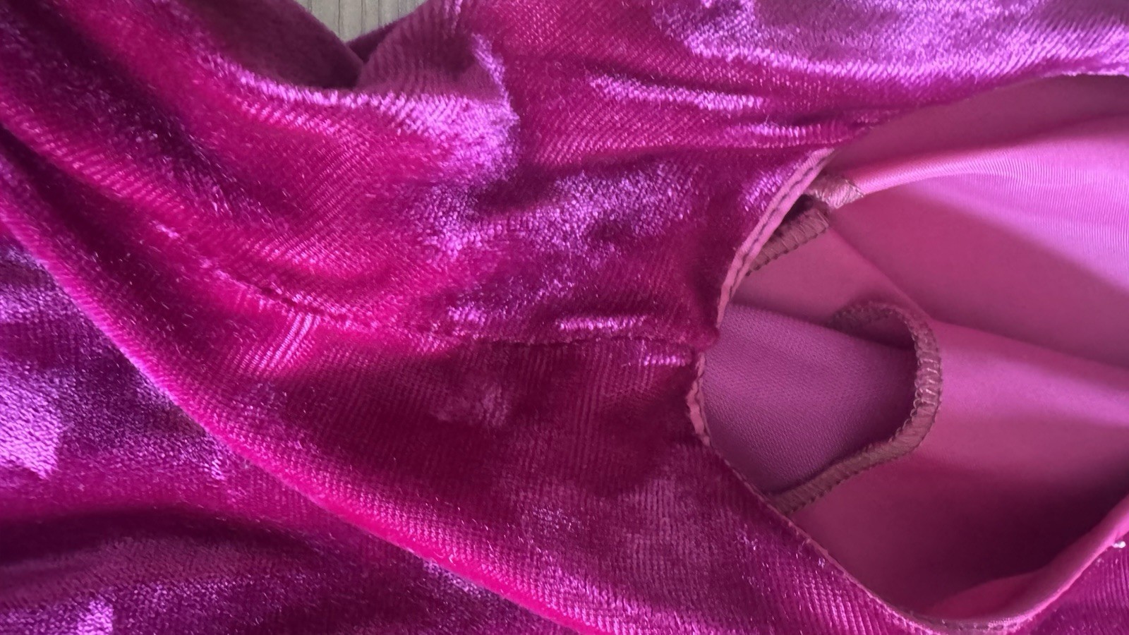 Vtg 1970s Young Innocent Raspberry Velvet Minidress Size 13
