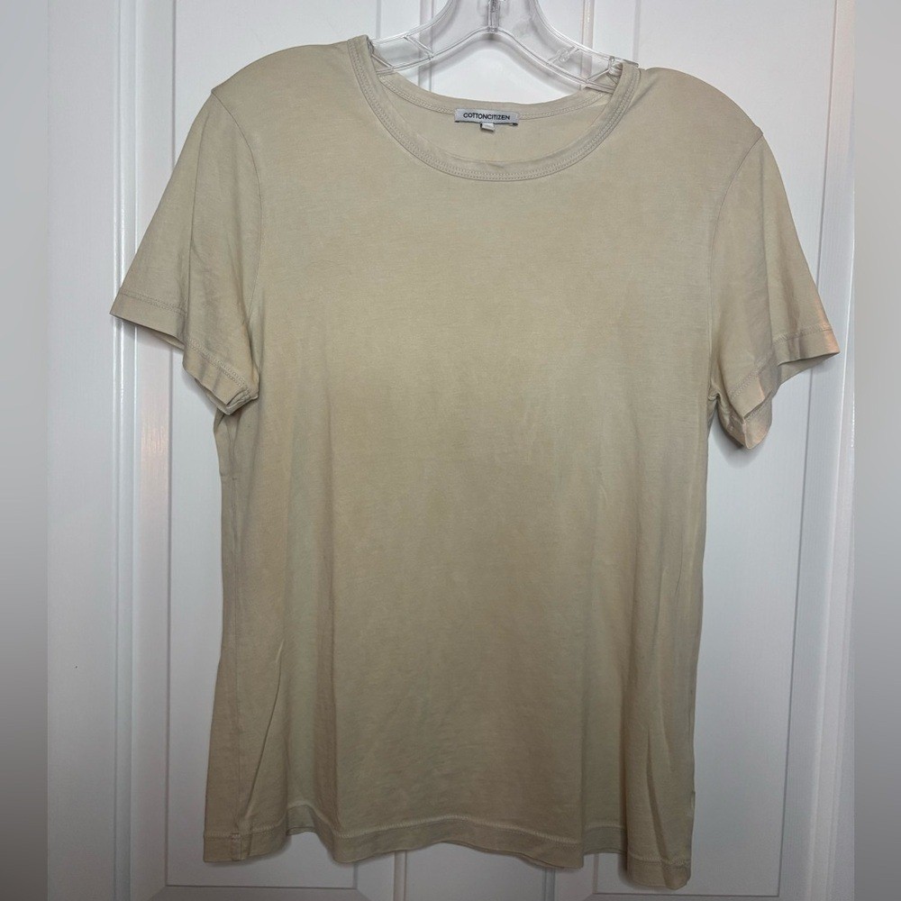 EUC Cotton Citizen Women&rsquo;s Standard Crew Neck Tee in Vintage Oatmeal sz M
