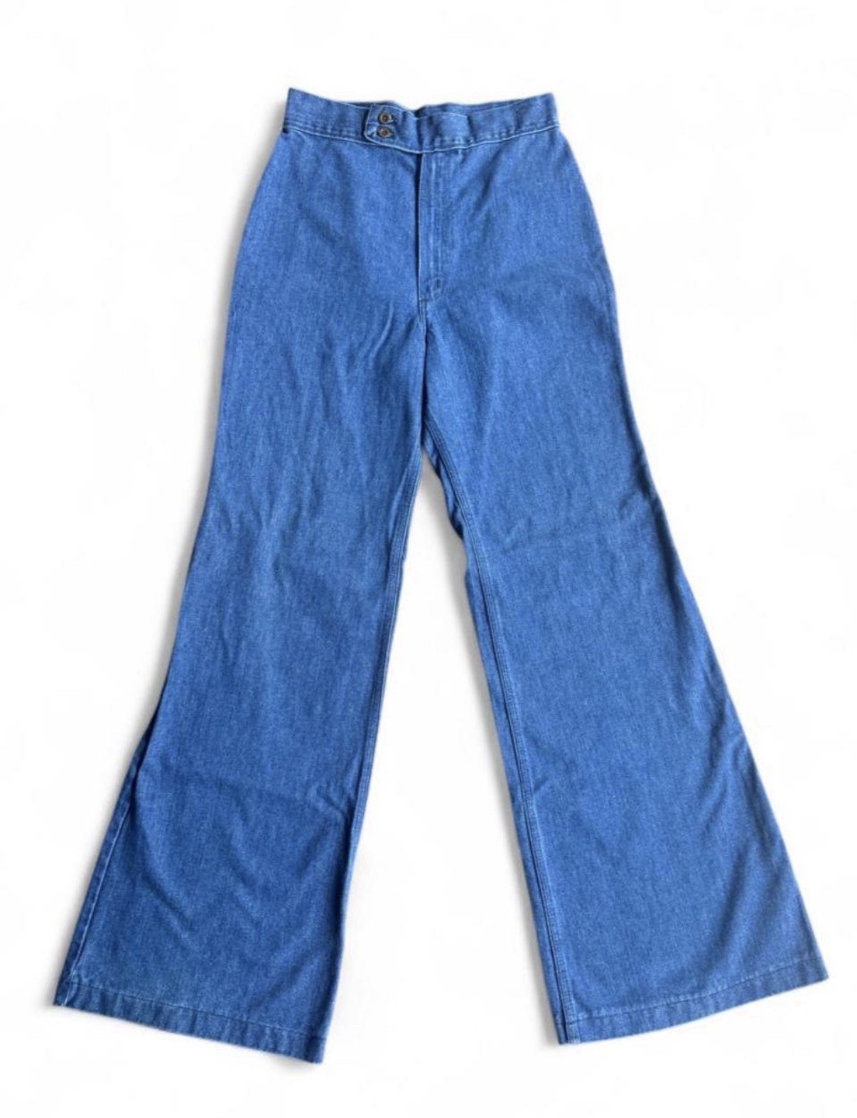 Vintage Women’s Maverick Wrangler Wide Leg Bell Bottom Pants 29” High Wasted USA
