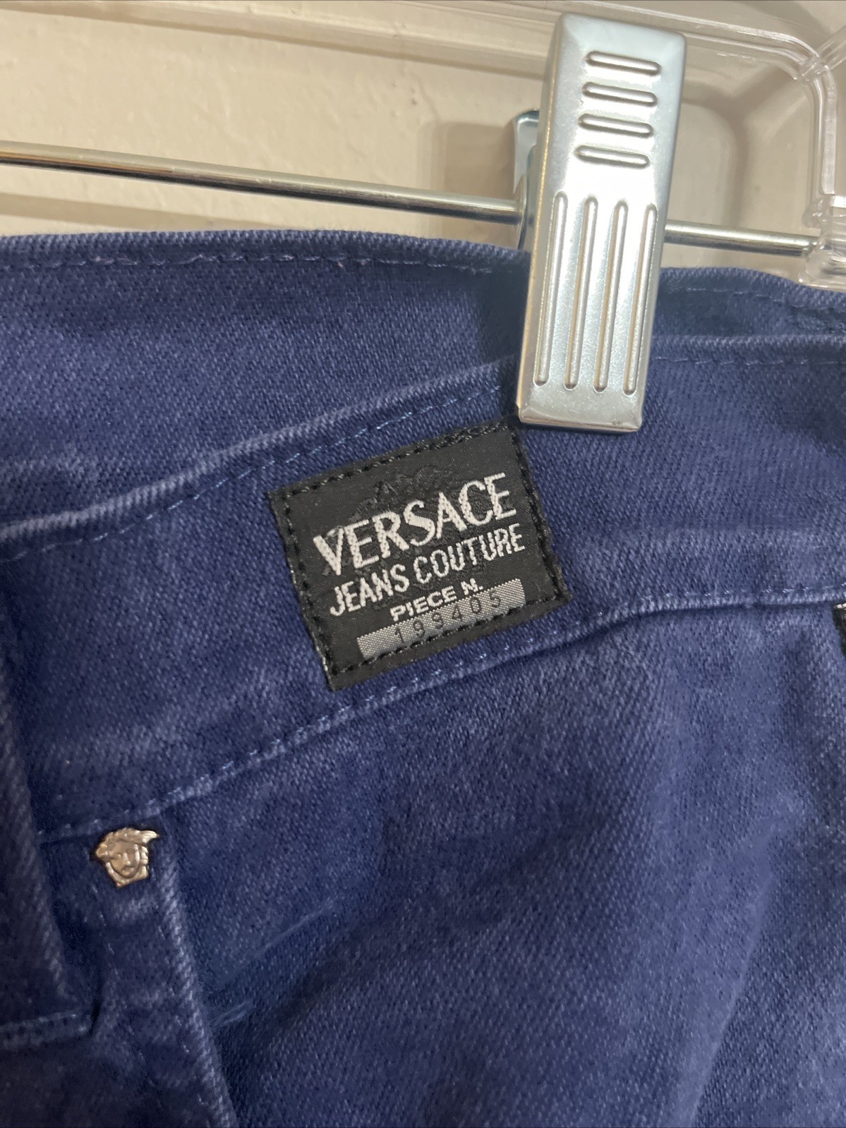 VERSACE Jeans Couture ITTIERRE SPA Blue Denim Pants VTG 90S Italy