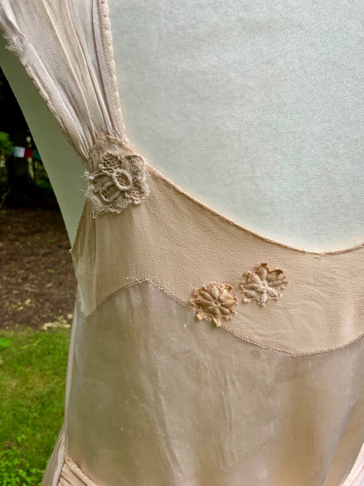 1930s Silk Chiffon Hostess Gown | Blush Pink Boudoir Dress | Restored 30D
