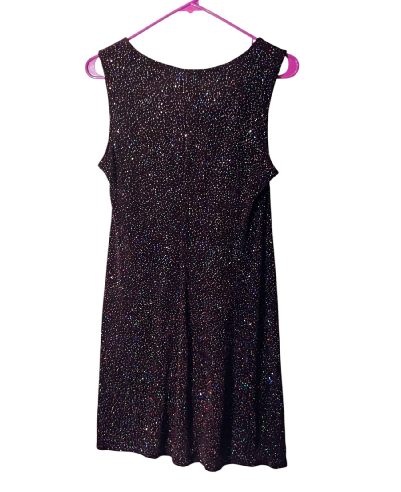 Vintage Rabbit Designs Sleeveless Mini Dress & Jacket Purple Sparkles Shimmer