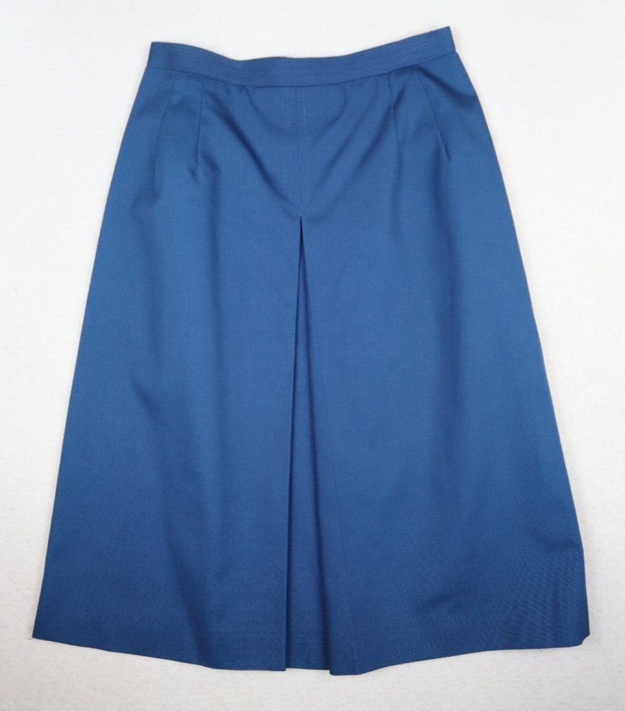 VINTAGE 70s WOMEN&rsquo;S BLUE A-LINE SKIRT – RUSS – SIZE 2XS