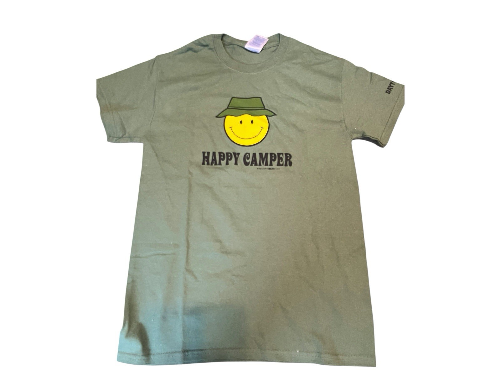 Vtg NOS Happy Camper Shirt Small S Womens Earth Sun Moon 2001 Y2K Camping