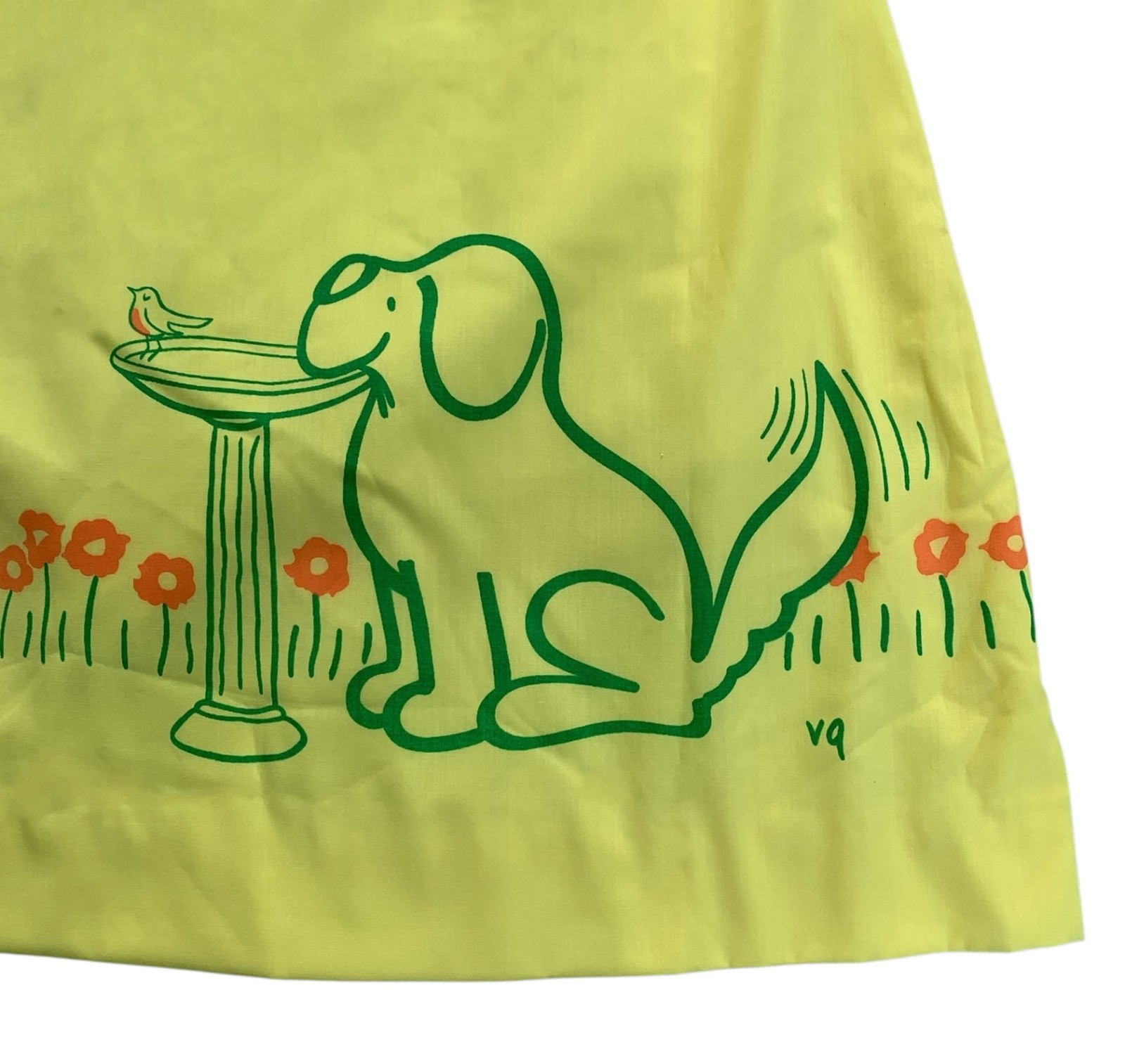 VESTED GENTRESS Vintage 70s/80s Women&rsquo;s Yellow Graphic Print Skirt – Sz XS/S
