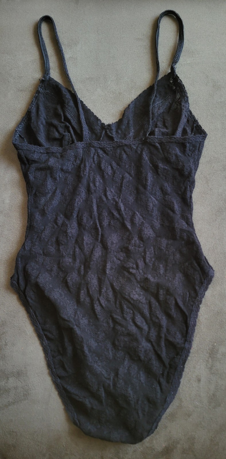 Vintage Black Lacy Teddy – Size Small