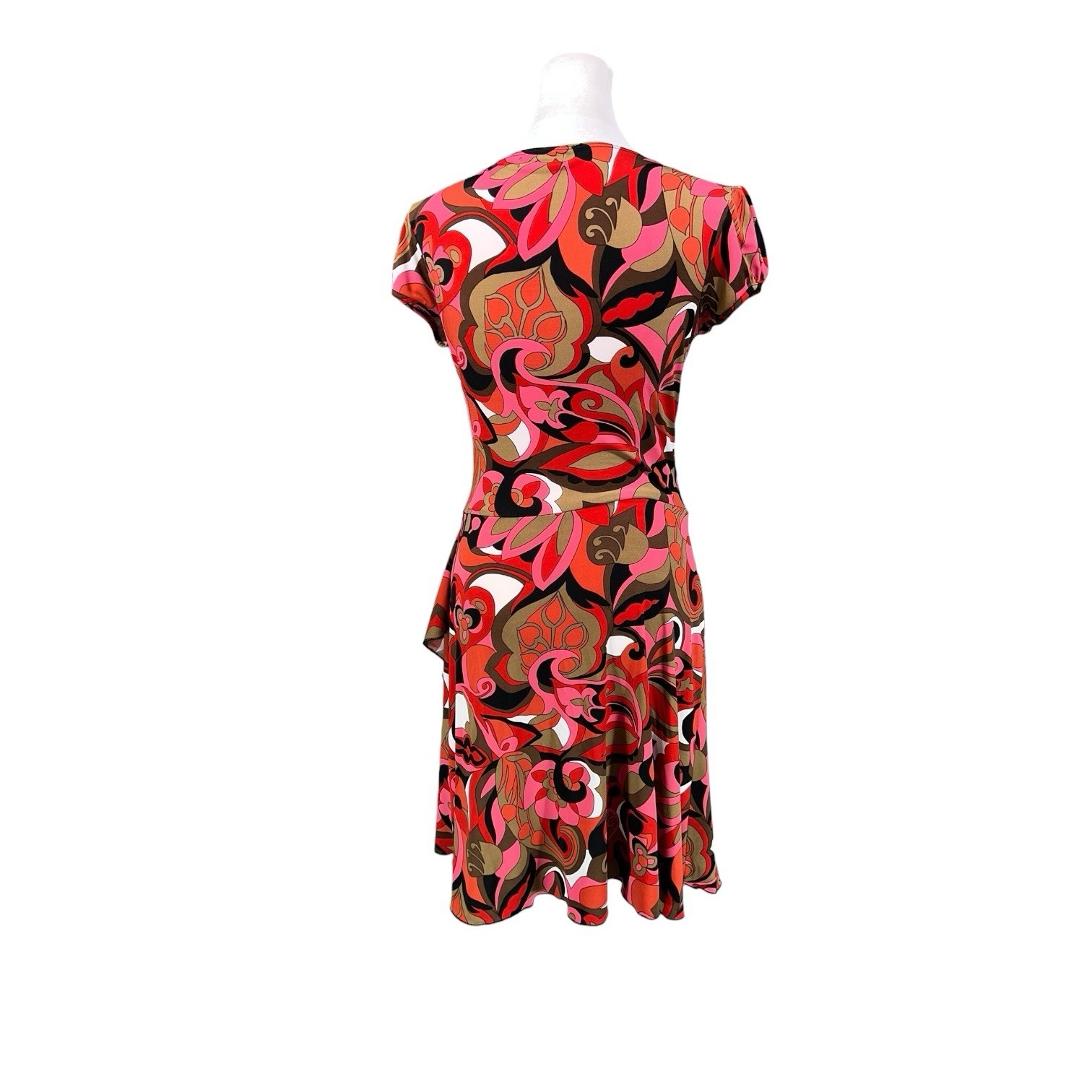 VINTAGE 1990s Y2K RUFFLE WHIMSICAL FLORAL DRESS WITCH FOREST FAIRY ETHEREAL CLUB
