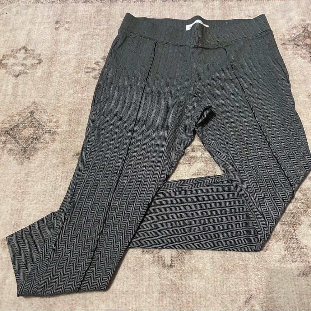 Old Navy Stevie High Rise Gray Herringbone Women&rsquo;s Skinny Fit Pants Size Large