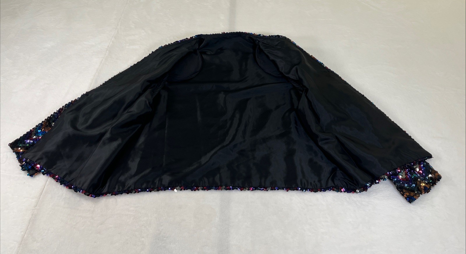 Vintage Womens Jacket Sequined Party Disco 80s Glam Dynasty No Size FS