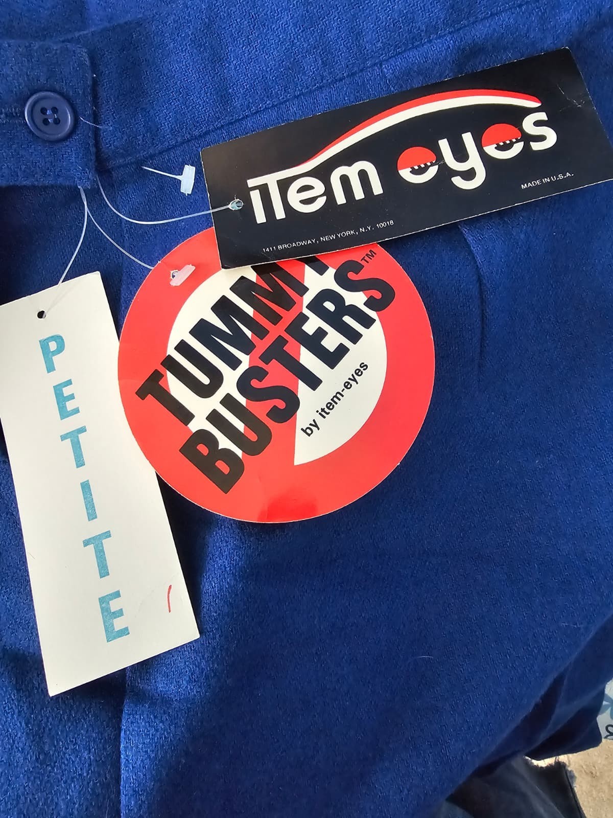 DEADSTOCK! 80s – 90s Item-Eyes tummy-buster pleated front trousers . size 16P